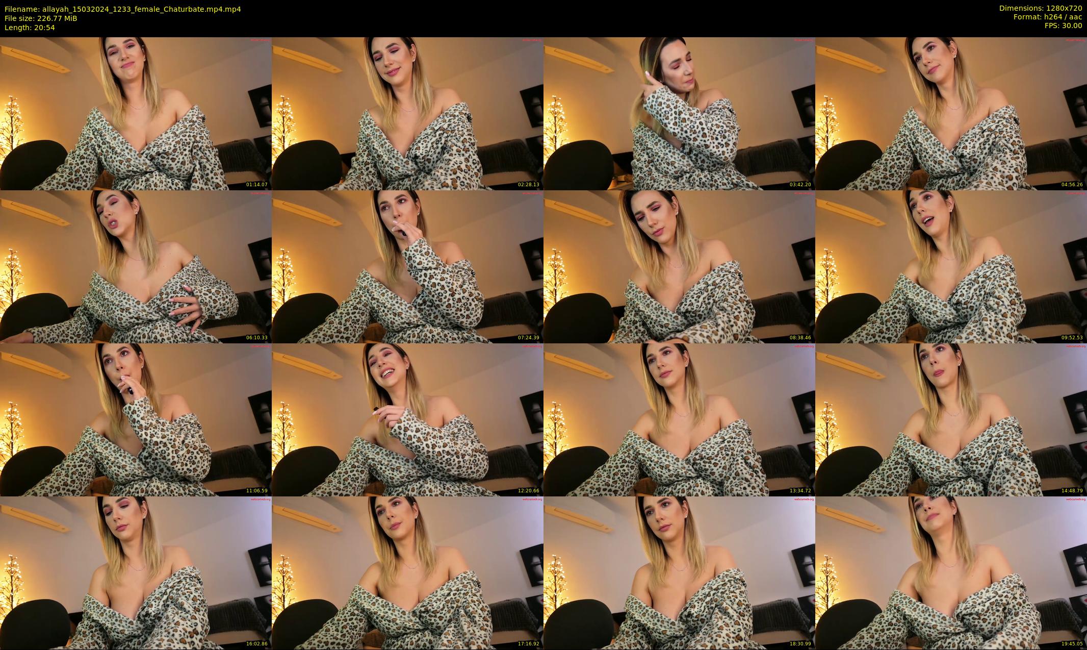 allayah — 21 minute Chaturbate female cam show recording, 720p, Mar 15, 2024