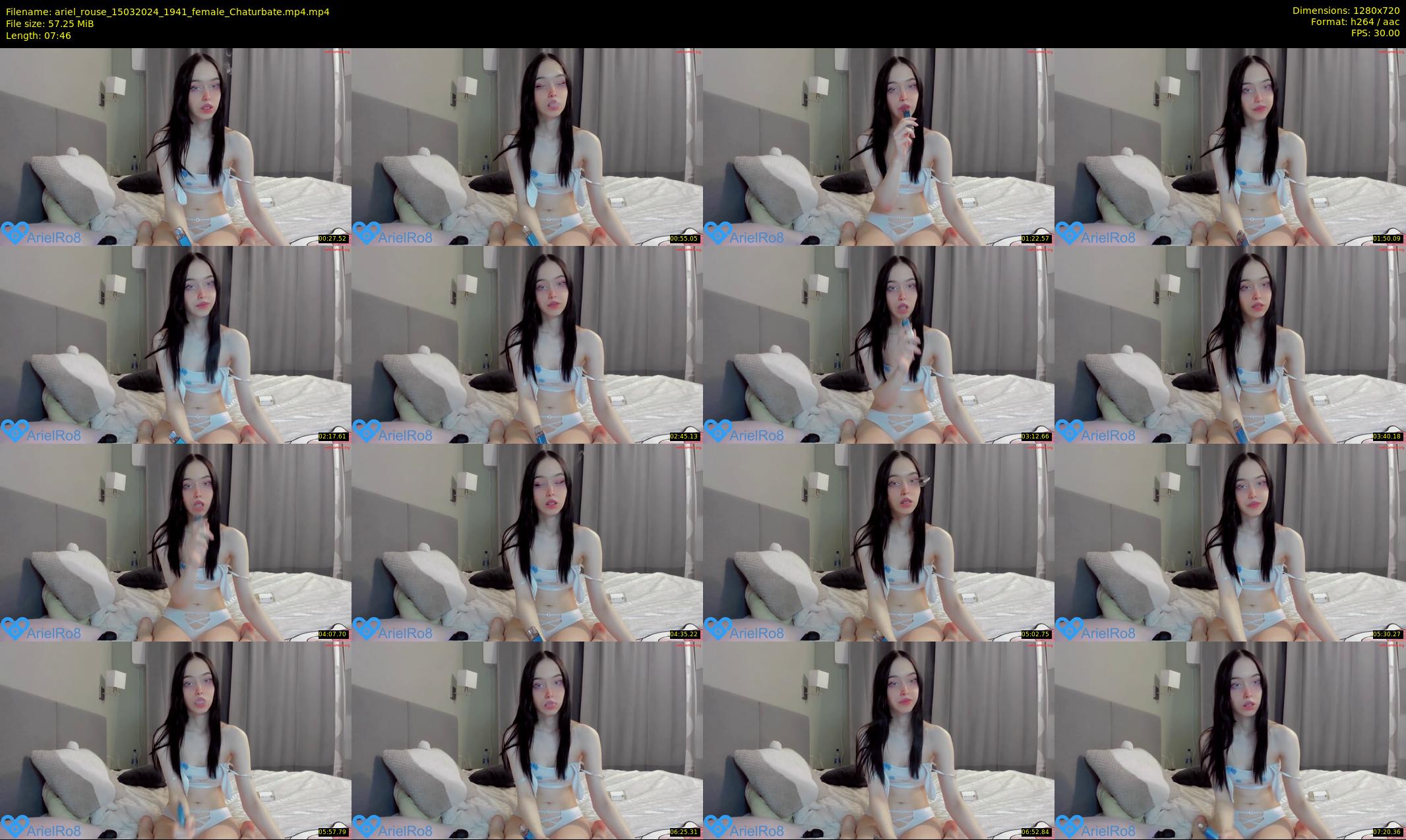 ariel_rouse — 8 minute Chaturbate female cam show recording, 720p, Mar 15, 2024