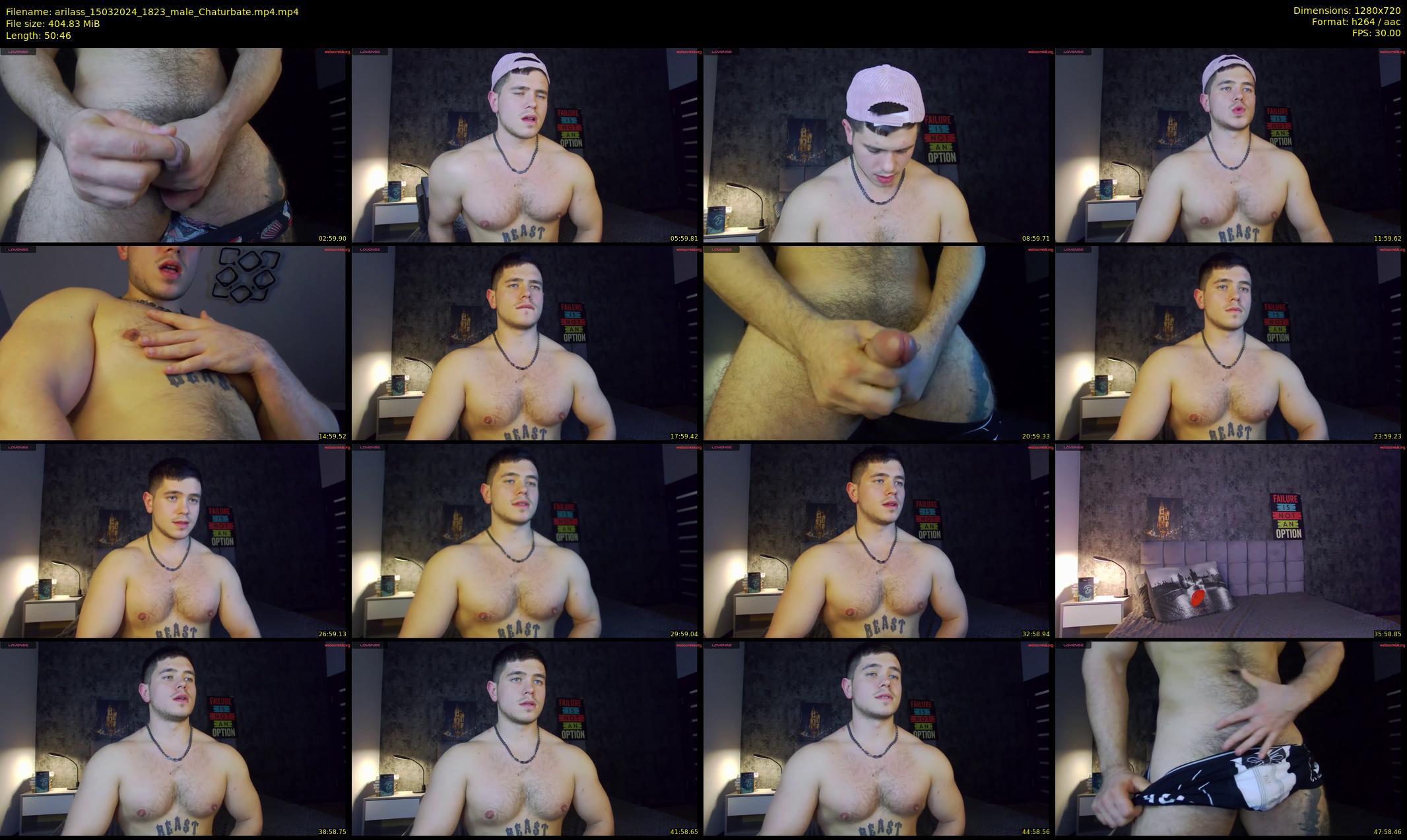 arilass — 51 minute Chaturbate male cam show recording, 720p, Mar 15, 2024