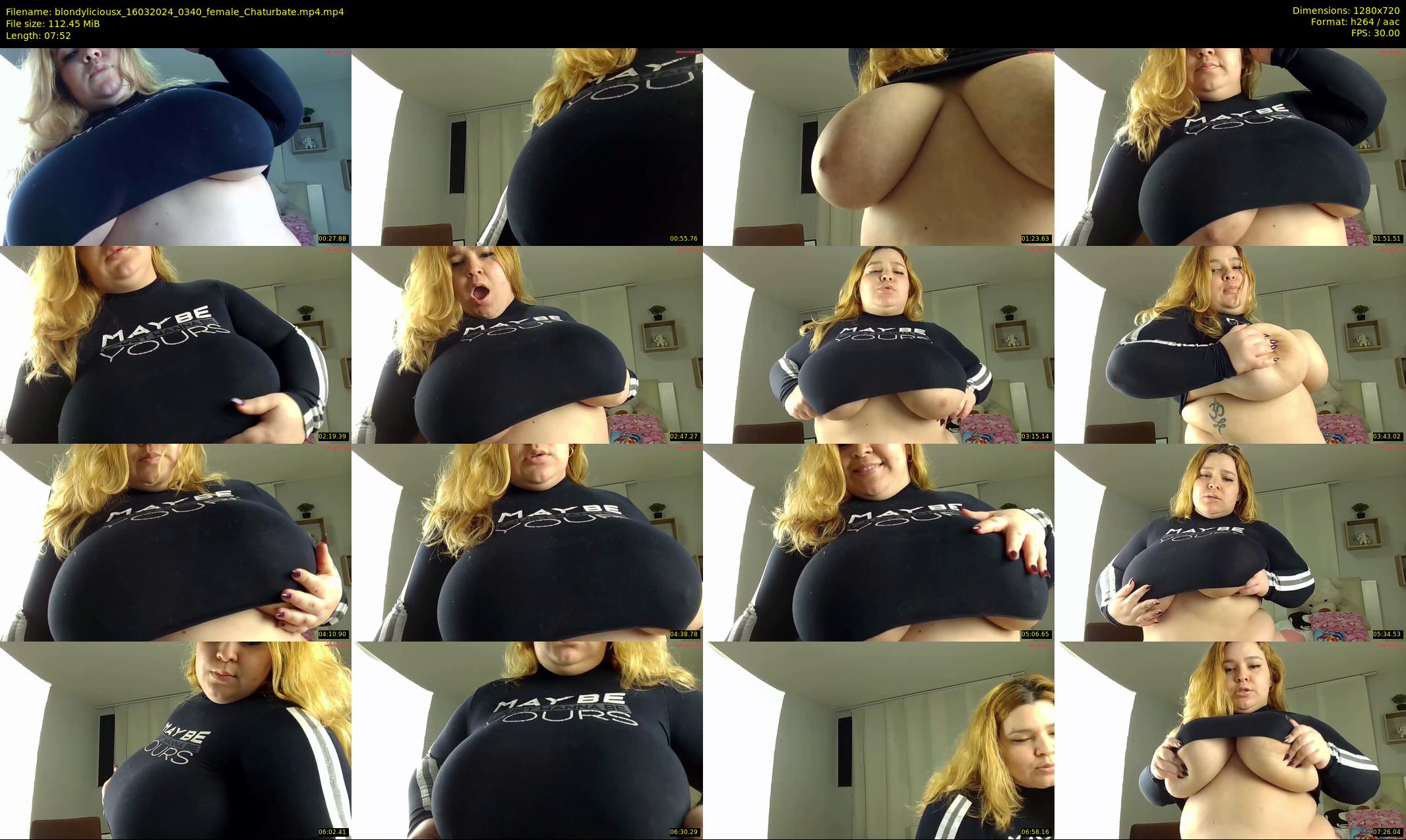 blondyliciousx — 8 minute Chaturbate female cam show recording, 720p, Mar 16, 2024