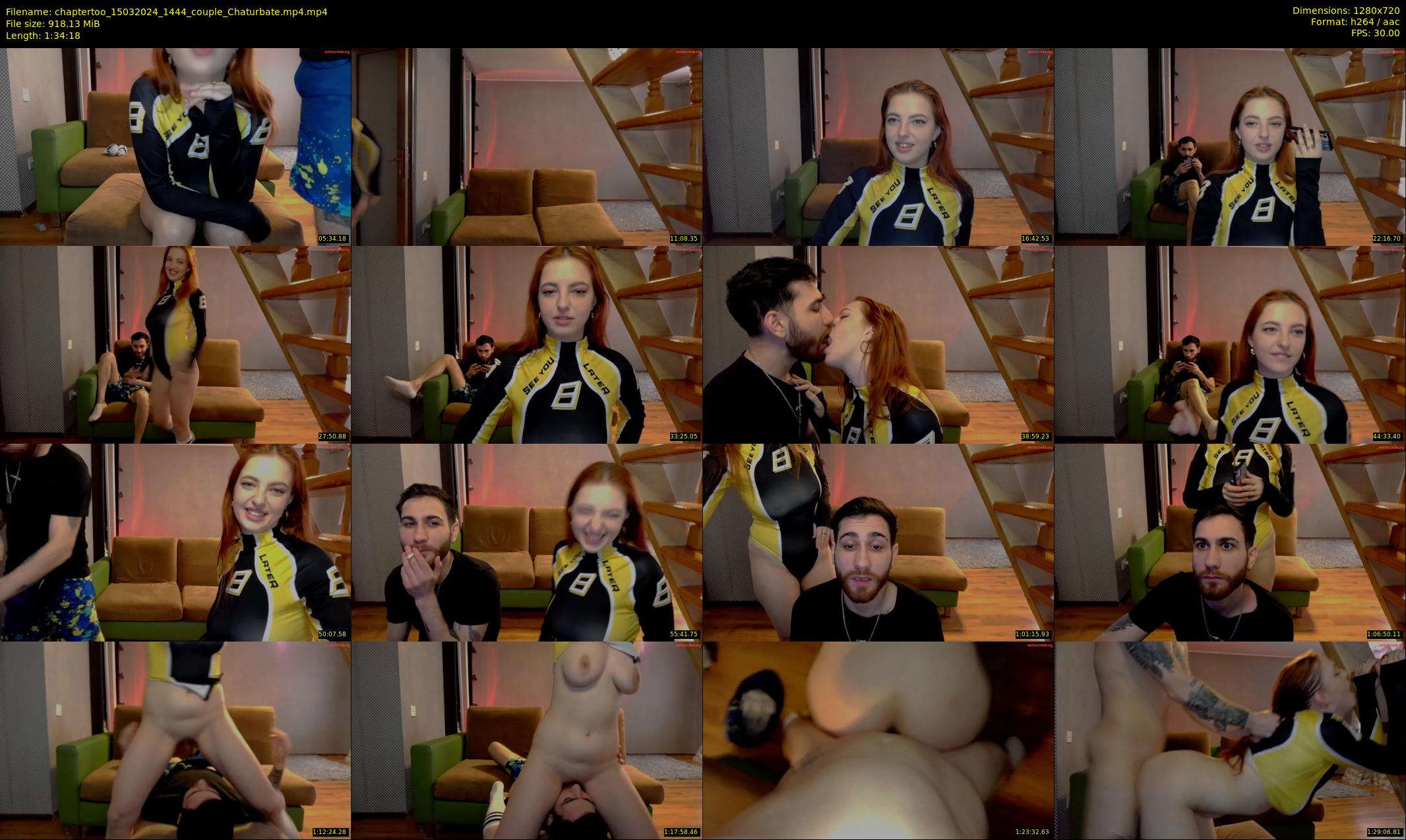 chaptertoo — 95 minute Chaturbate couple cam show recording, 720p, Mar 15, 2024