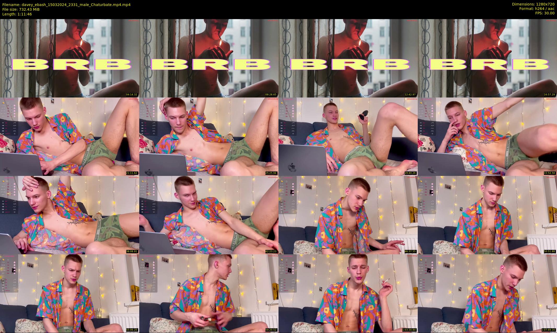 davey_ebash — 72 minute Chaturbate male cam show recording, 720p, Mar 15, 2024