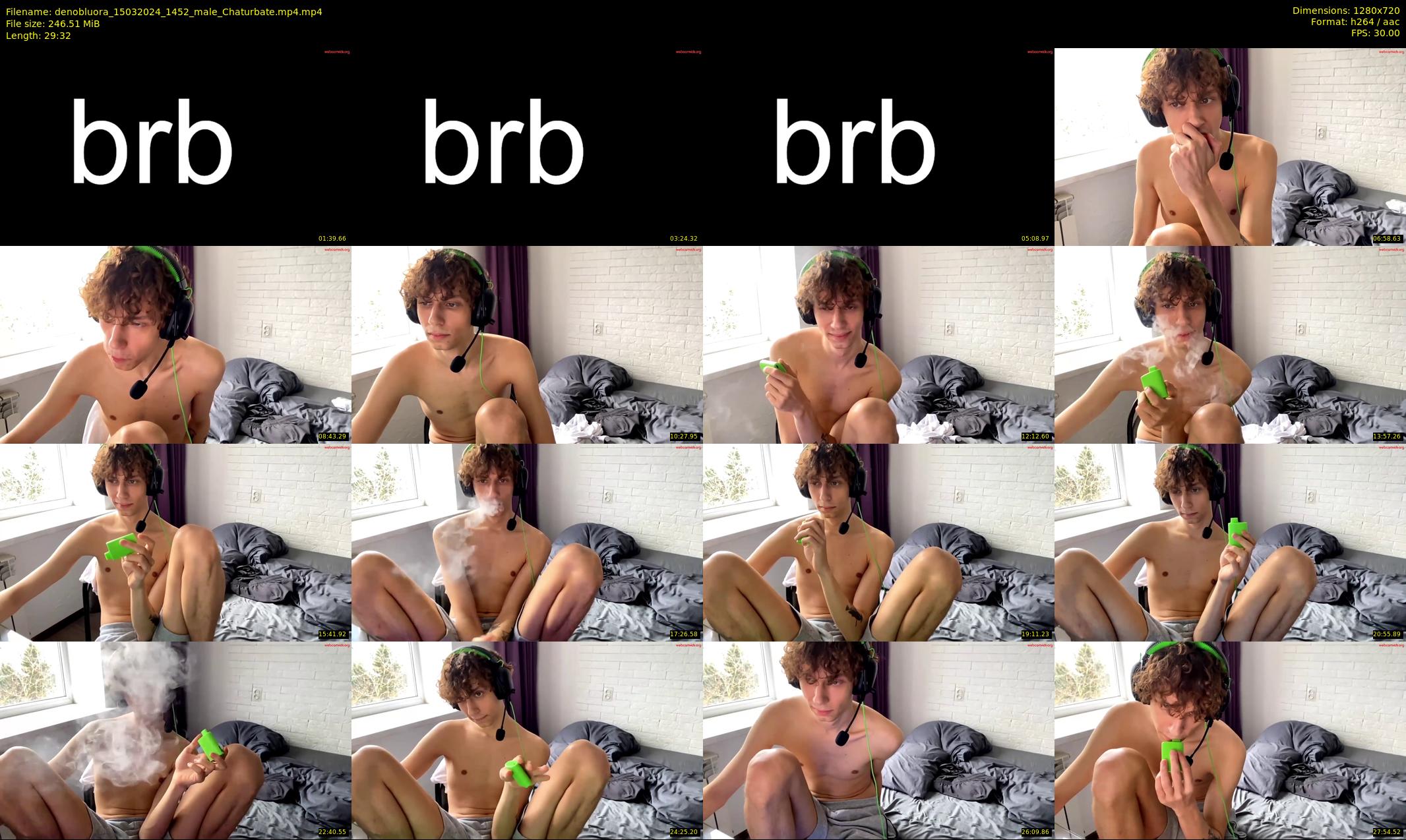 denobluora — 30 minute Chaturbate male cam show recording, 720p, Mar 15, 2024