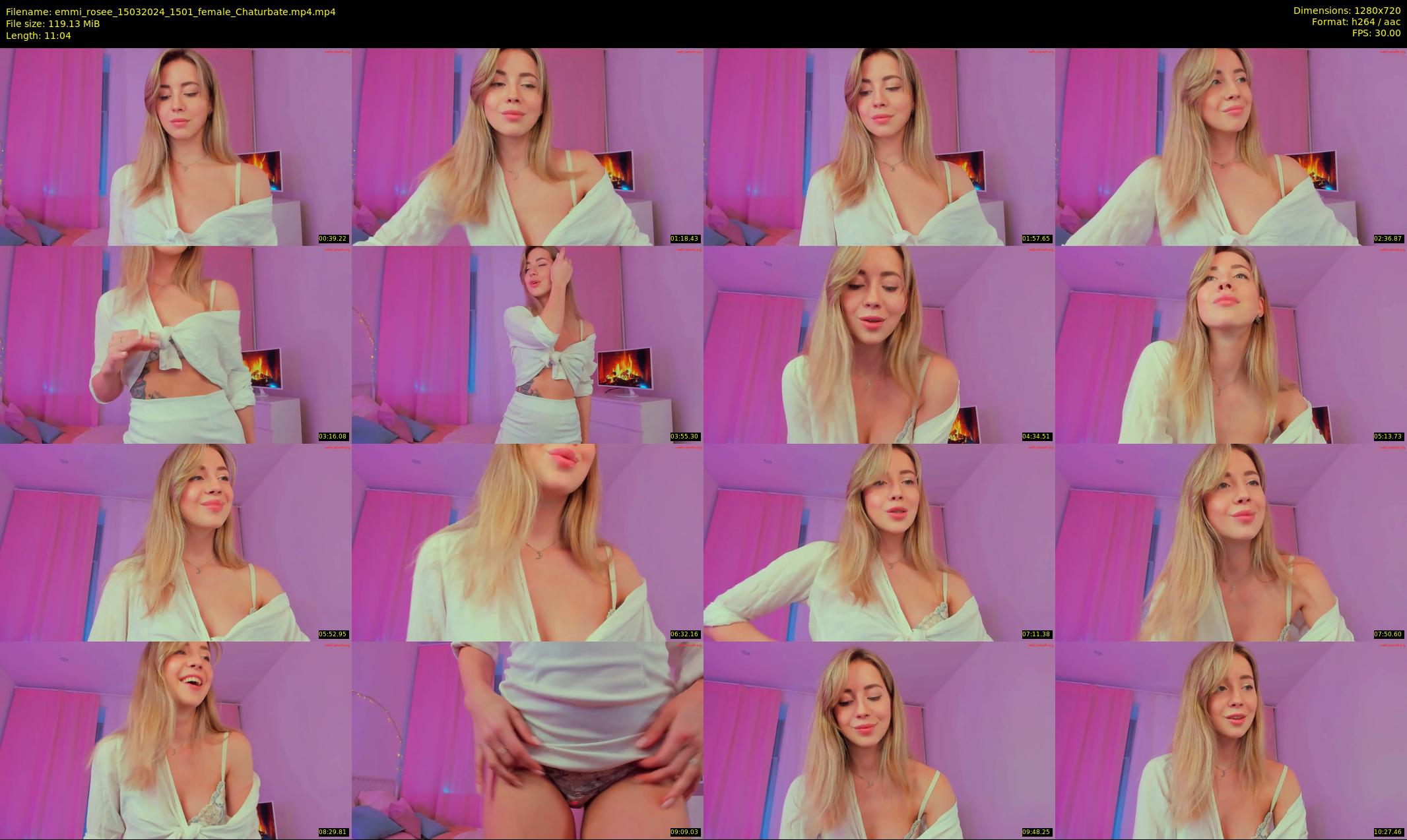 emmi_rosee — 12 minute Chaturbate female cam show recording, 720p, Mar 15, 2024