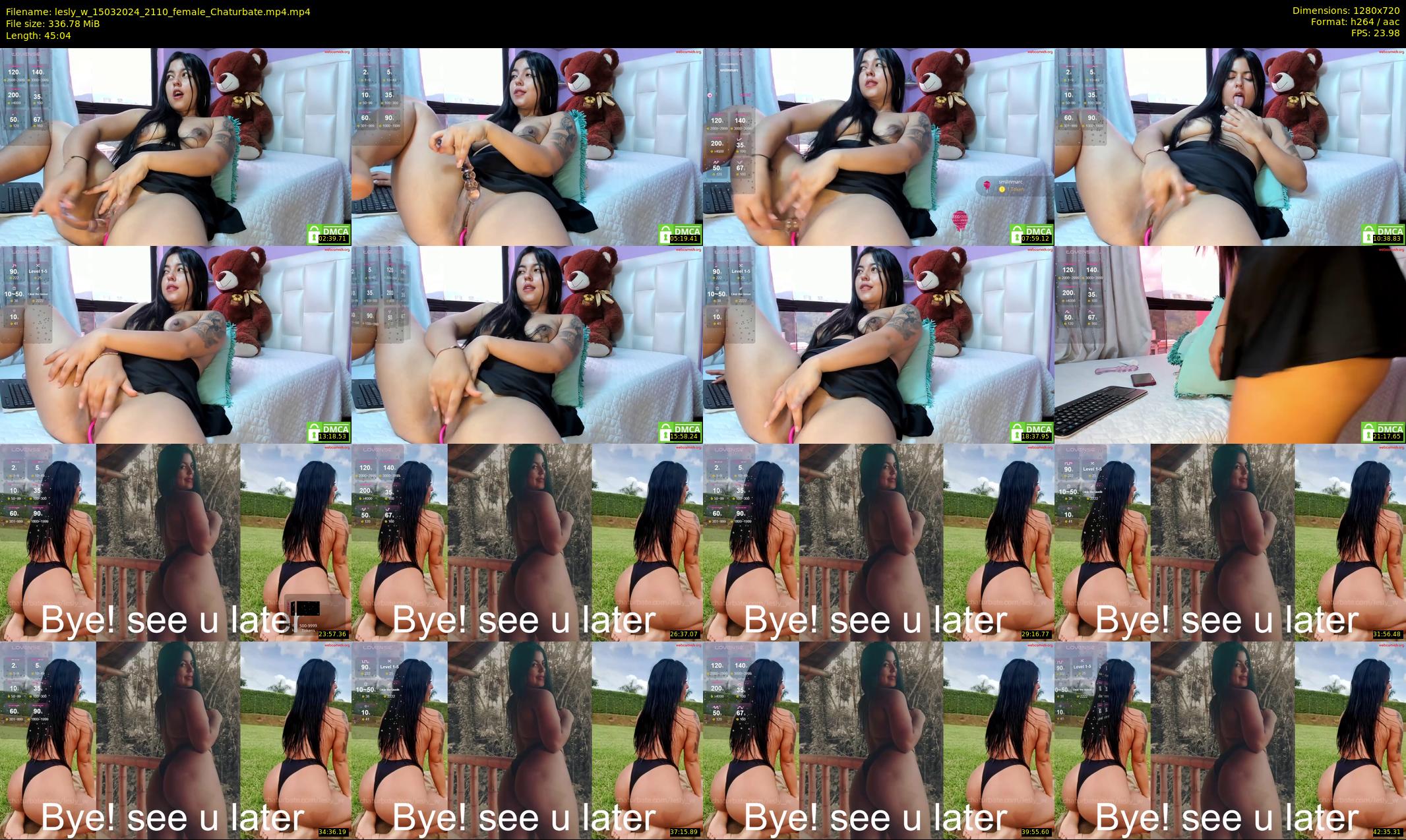 lesly_w — 46 minute Chaturbate female cam show recording, 720p, Mar 15, 2024