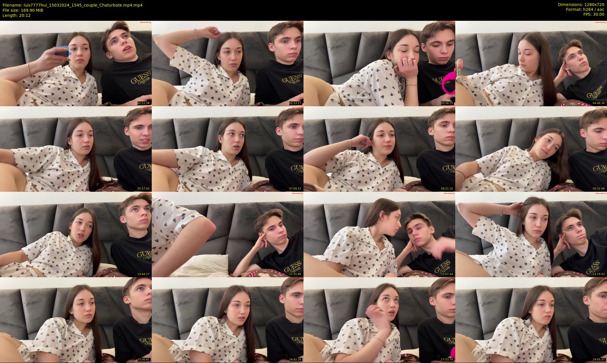 luis7777hui — 21 minute Chaturbate couple cam show recording, 720p, Mar 15, 2024