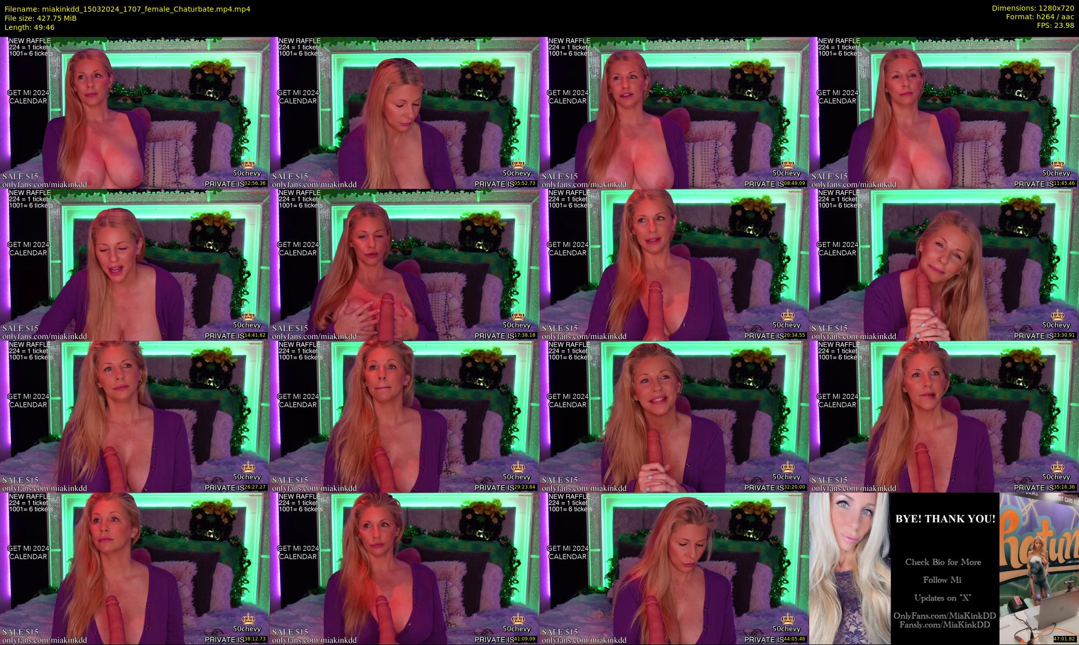 miakinkdd — 50 minute Chaturbate female cam show recording, 720p, Mar 15, 2024