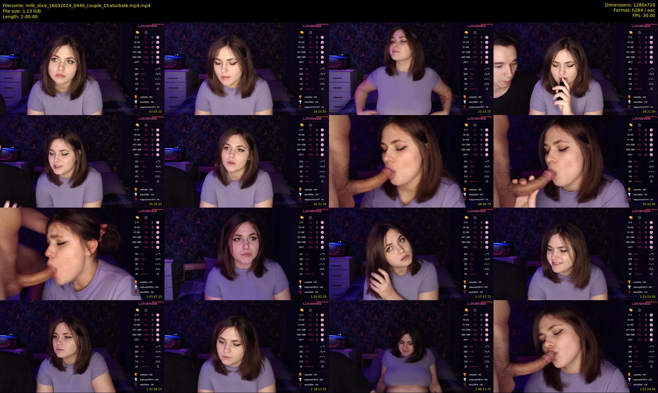 milk_slice — 120 minute Chaturbate couple cam show recording, 720p, Mar 16, 2024