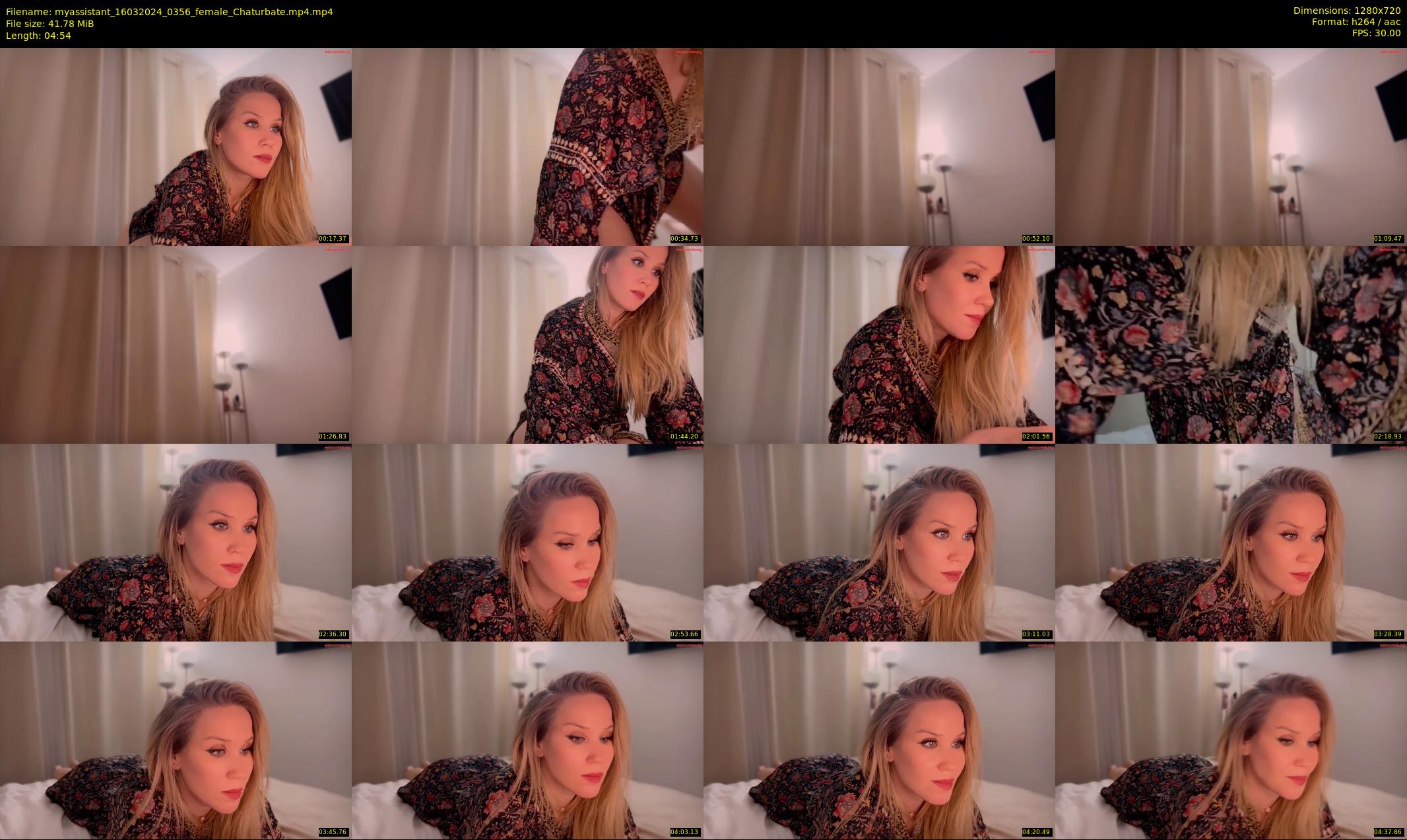 myassistant — 5 minute Chaturbate female cam show recording, 720p, Mar 16, 2024