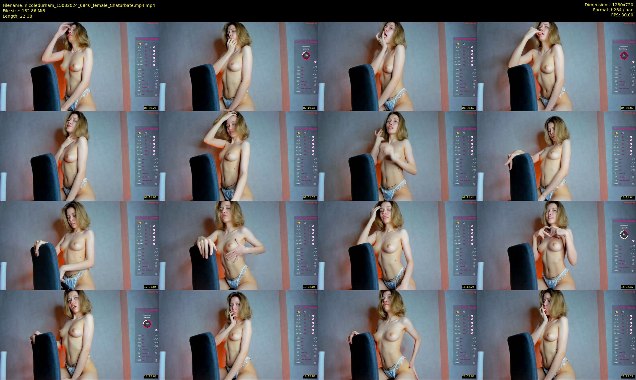 nicoledurham — 23 minute Chaturbate female cam show recording, 720p, Mar 15, 2024