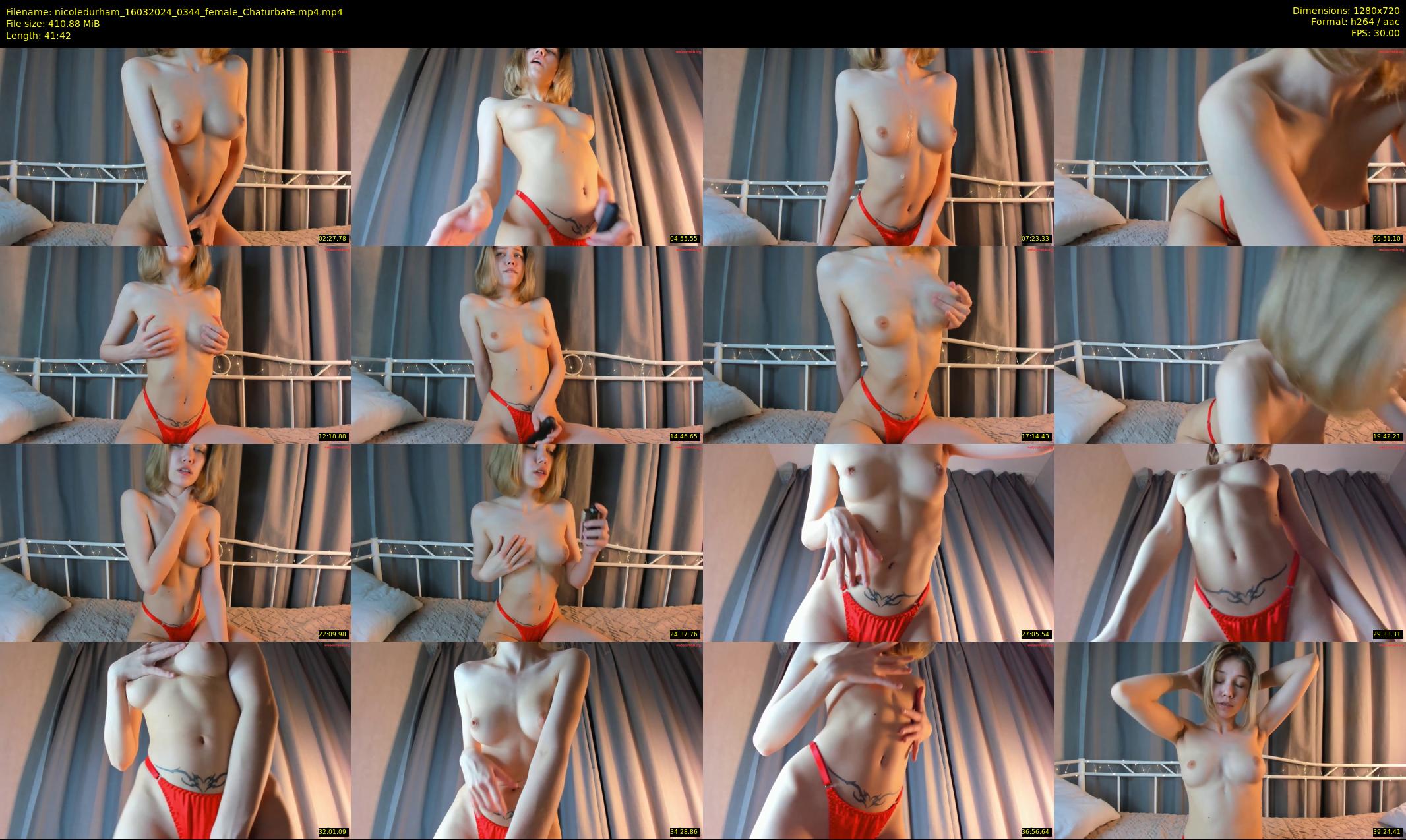 nicoledurham — 42 minute Chaturbate female cam show recording, 720p, Mar 16, 2024