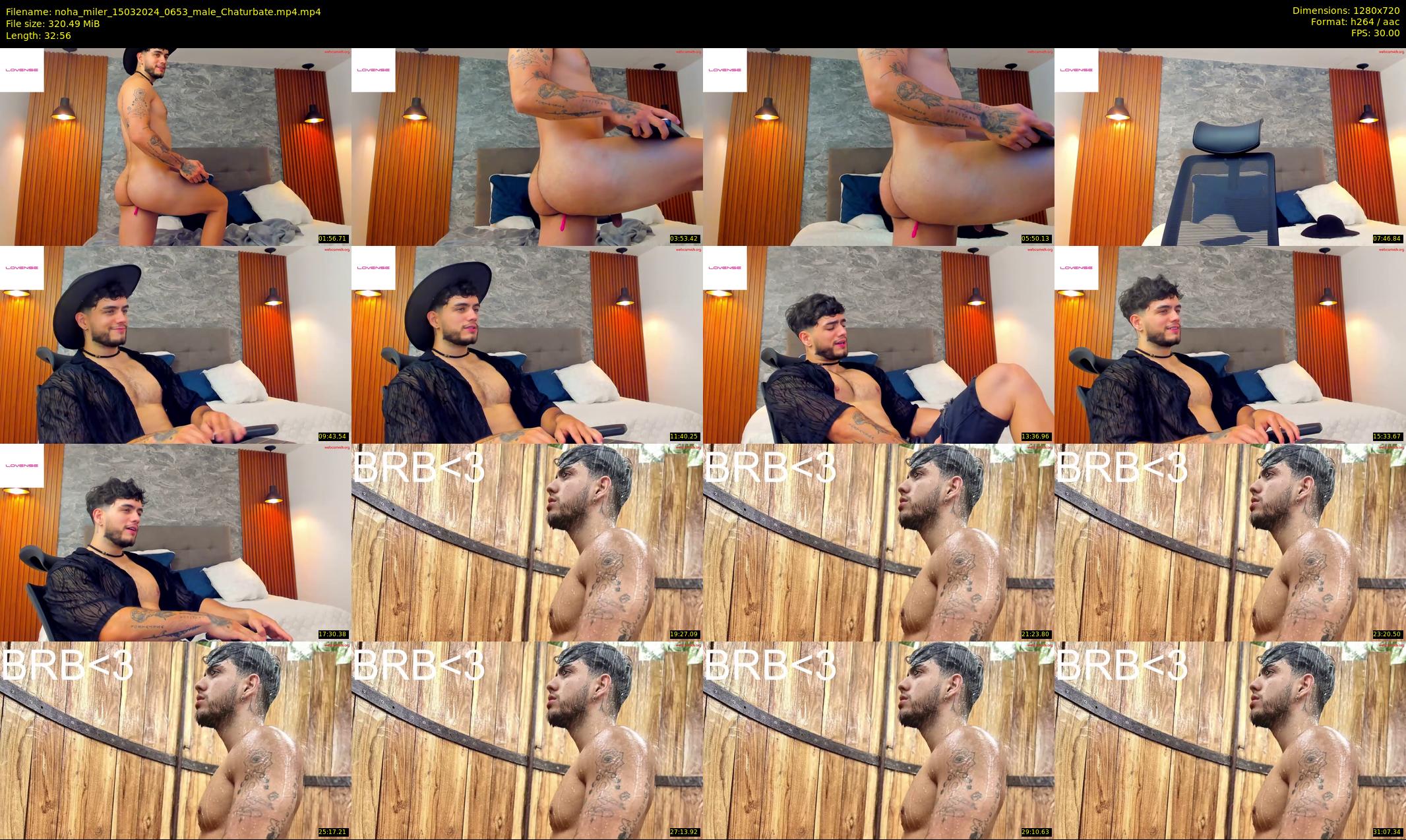 noha_miler — 33 minute Chaturbate male cam show recording, 720p, Mar 15, 2024