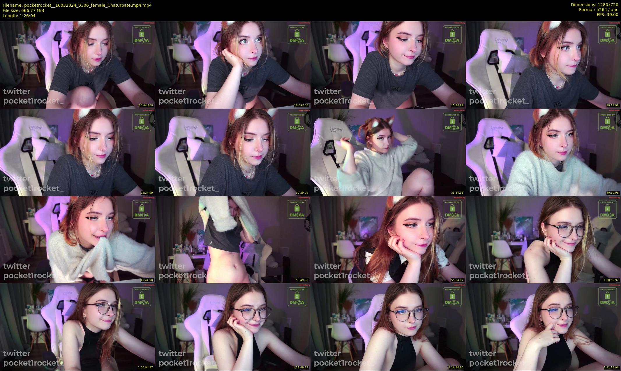 pocketrocket_ — 87 minute Chaturbate female cam show recording, 720p, Mar 16, 2024