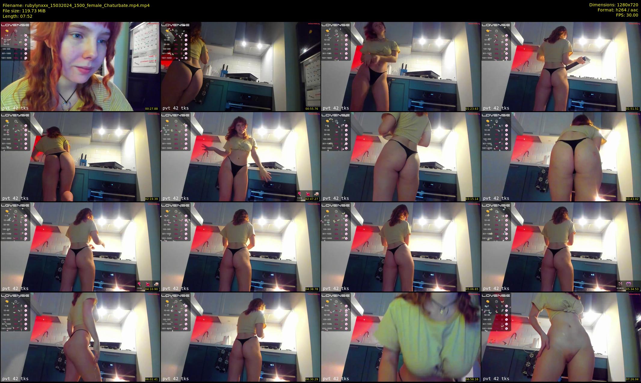rubylynxxx — 8 minute Chaturbate female cam show recording, 720p, Mar 15, 2024