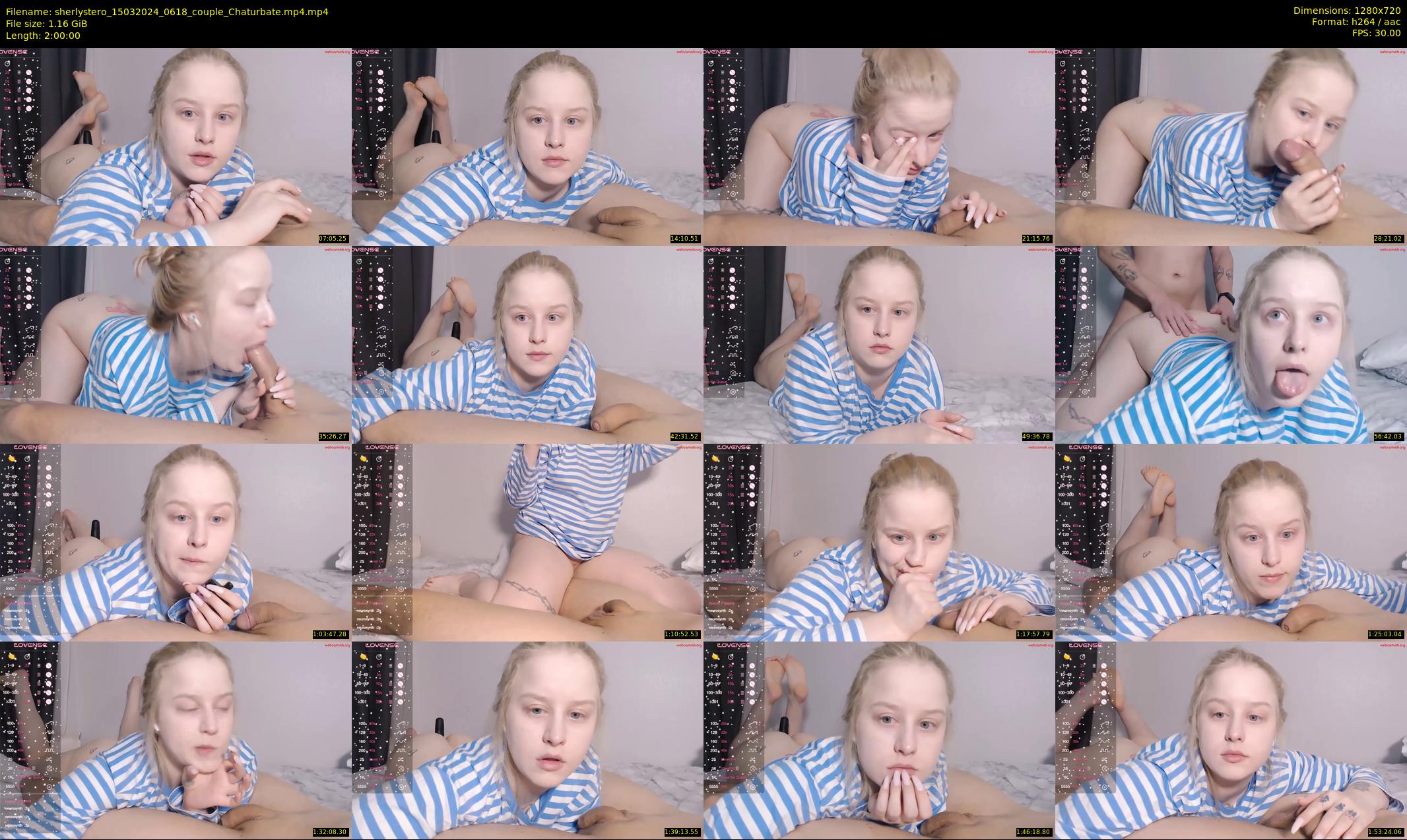 sherlystero — 120 minute Chaturbate couple cam show recording, 720p, Mar 15, 2024