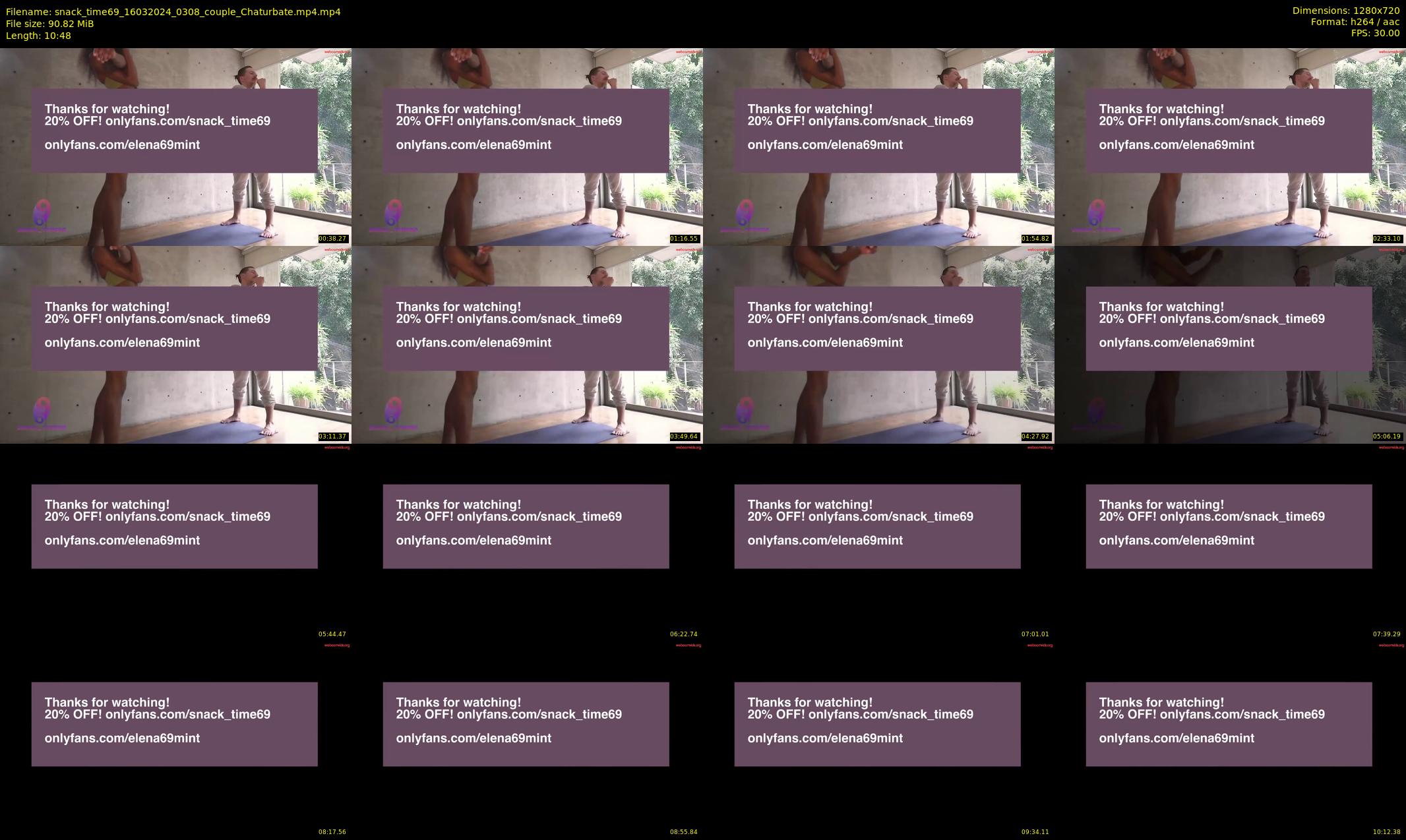 snack_time69 — 11 minute Chaturbate couple cam show recording, 720p, Mar 16, 2024