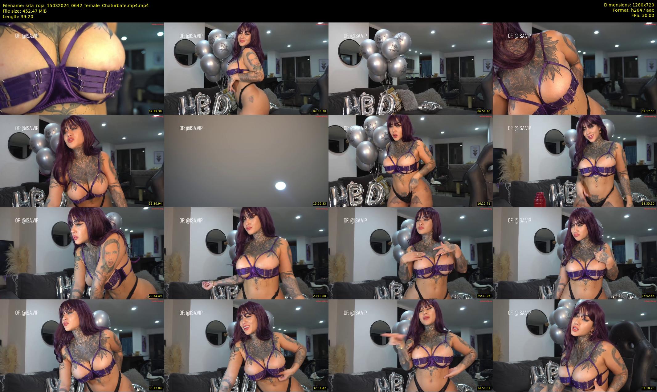 srta_roja — 40 minute Chaturbate female cam show recording, 720p, Mar 15, 2024