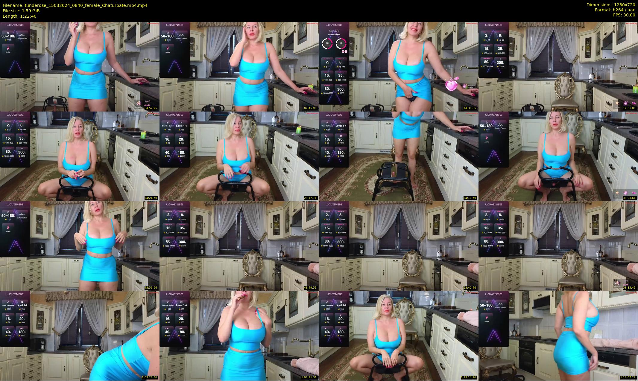 tunderose — 83 minute Chaturbate female cam show recording, 720p, Mar 15, 2024