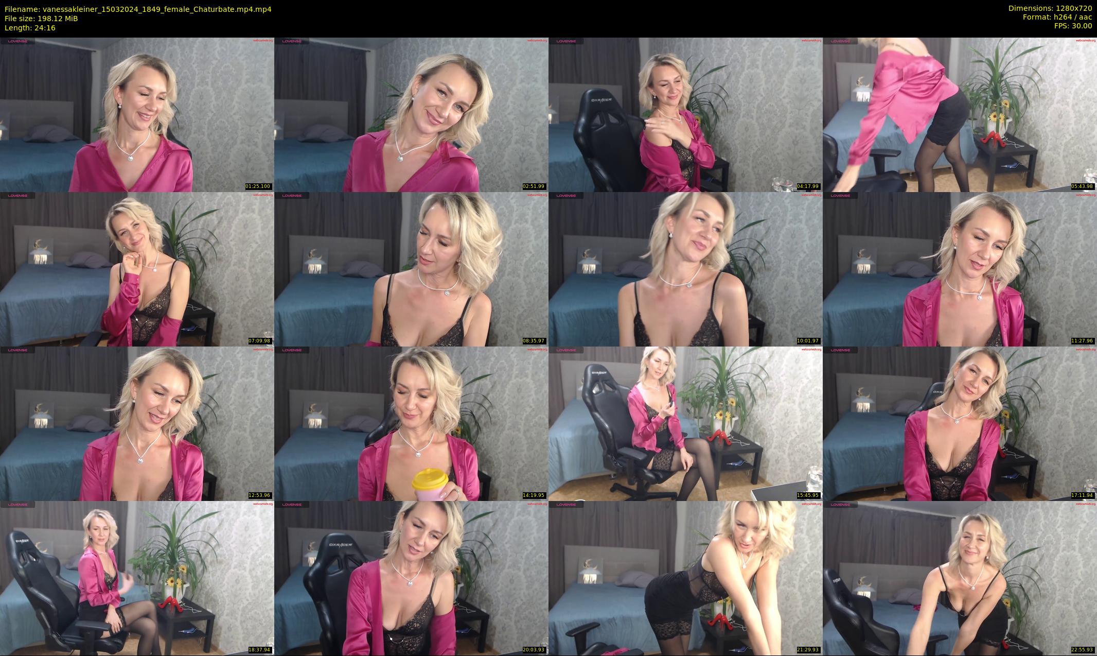 vanessakleiner — 25 minute Chaturbate female cam show recording, 720p, Mar 15, 2024