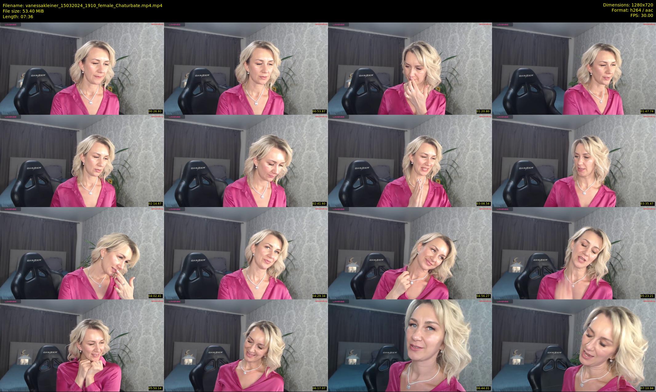 vanessakleiner — 8 minute Chaturbate female cam show recording, 720p, Mar 15, 2024