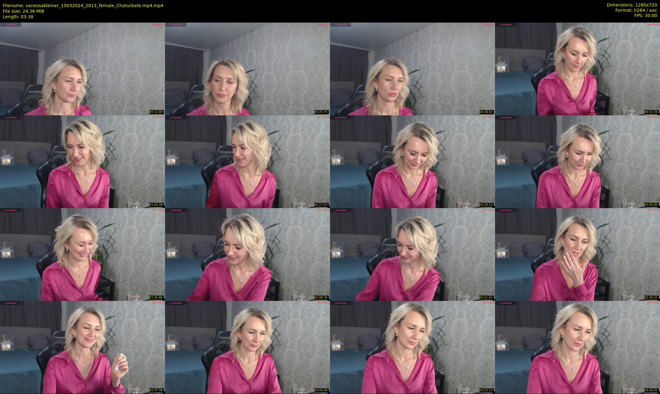 vanessakleiner — 4 minute Chaturbate female cam show recording, 720p, Mar 15, 2024