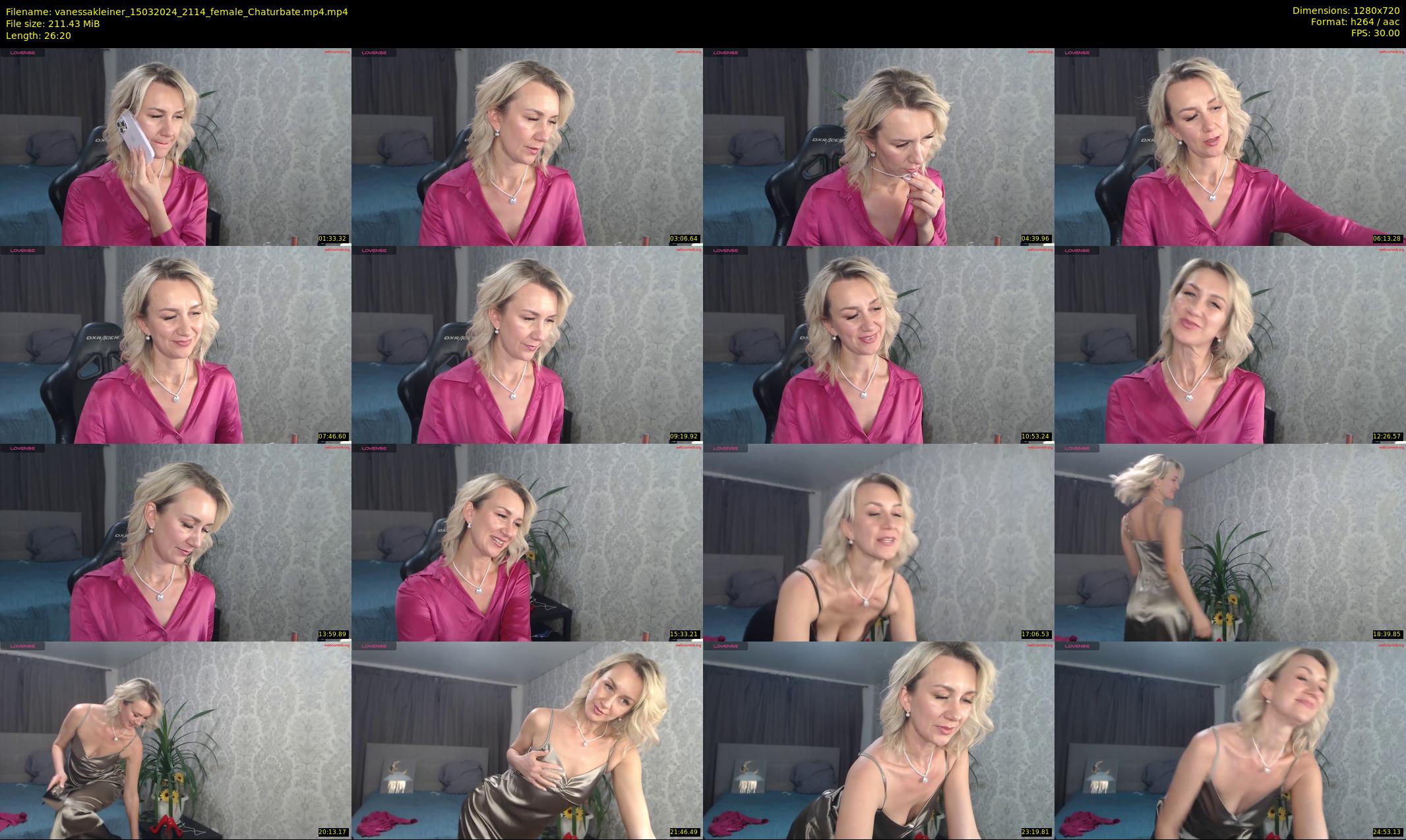 vanessakleiner — 27 minute Chaturbate female cam show recording, 720p, Mar 15, 2024