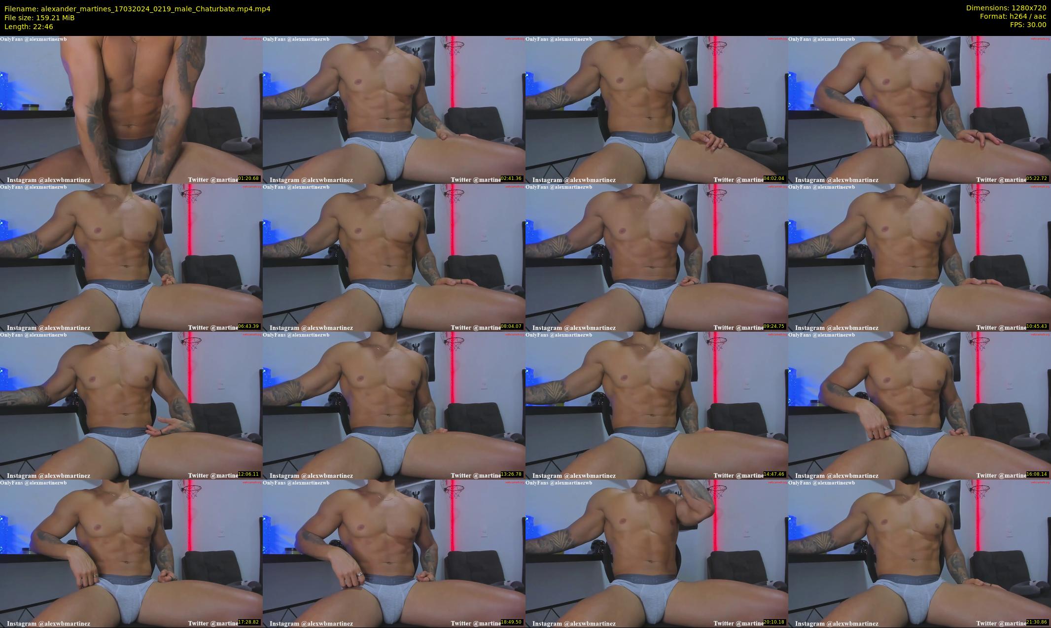 alexander_martines — 23 minute Chaturbate male cam show recording, 720p, Mar 17, 2024