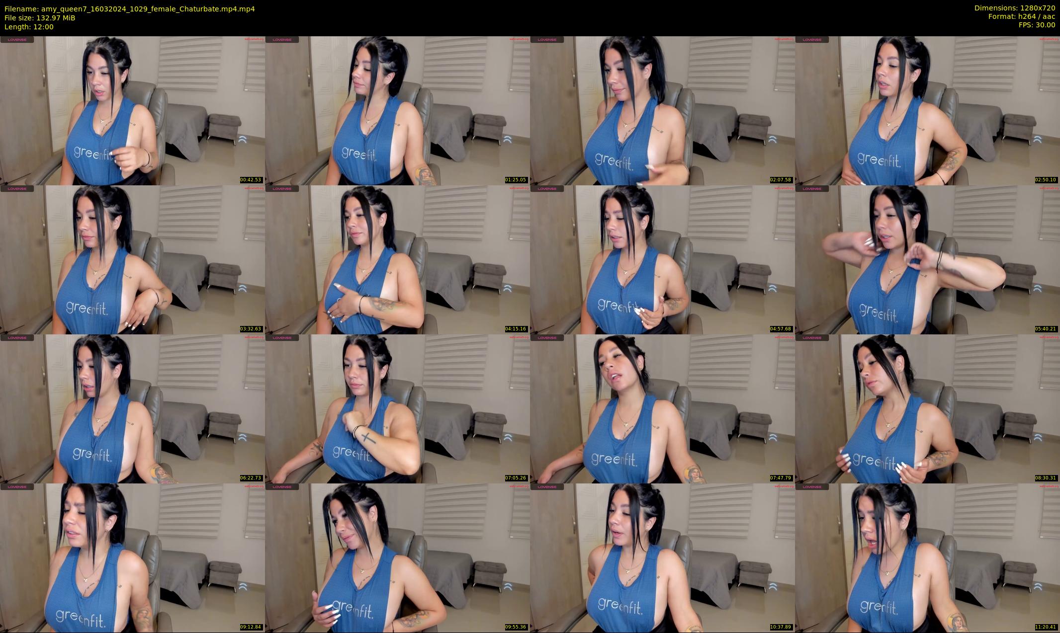 amy_queen7 — 12 minute Chaturbate female cam show recording, 720p, Mar 16, 2024