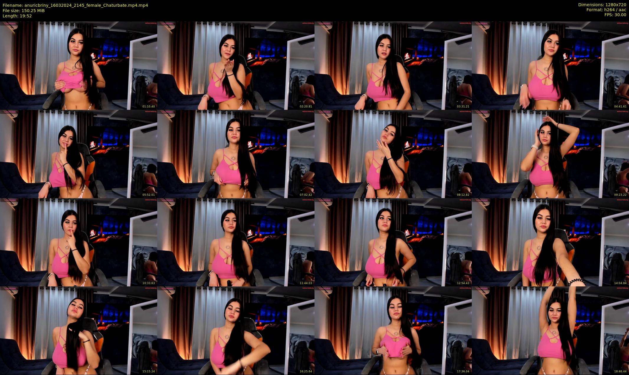anuricbriny — 20 minute Chaturbate female cam show recording, 720p, Mar 16, 2024