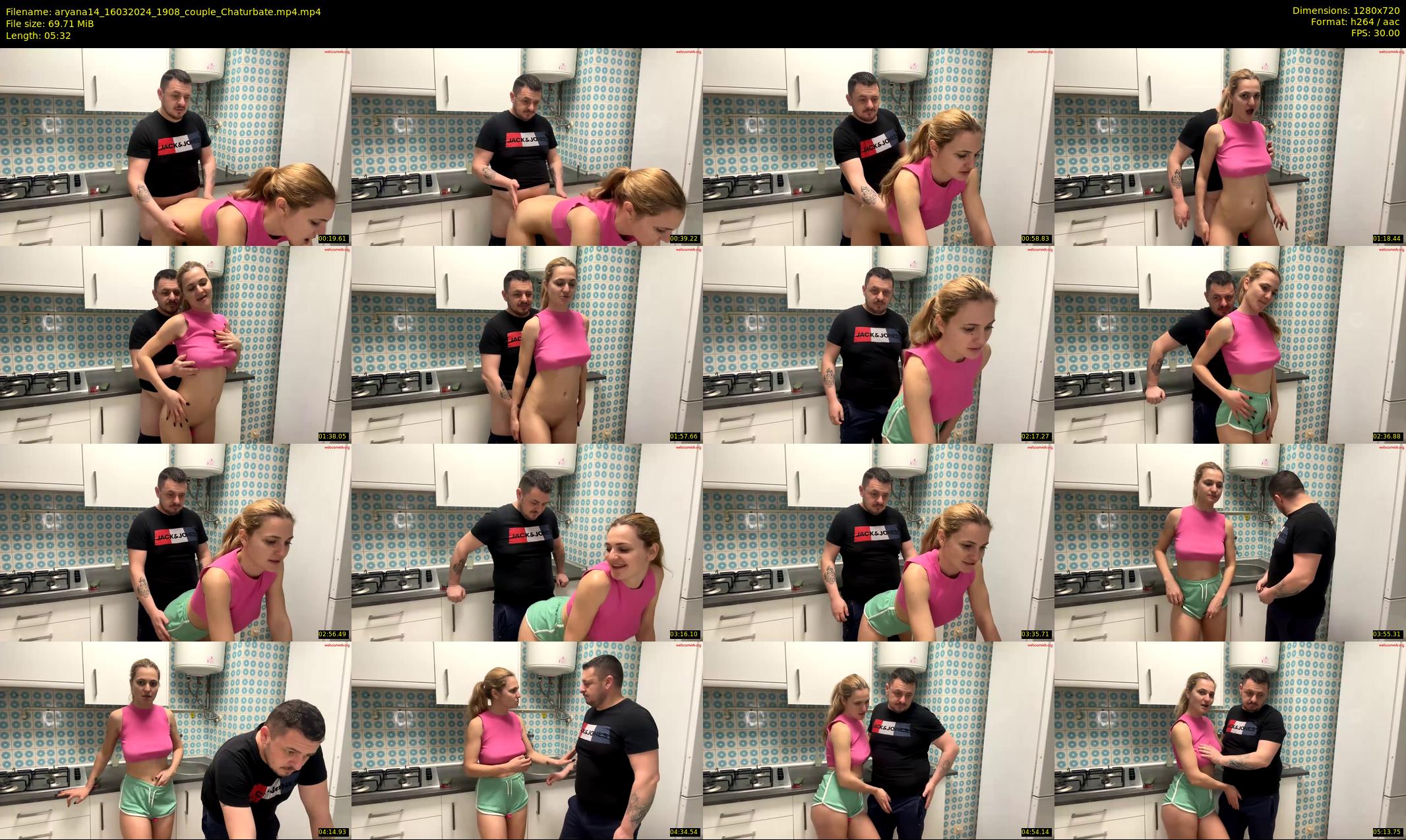aryana14 — 6 minute Chaturbate couple cam show recording, 720p, Mar 16, 2024