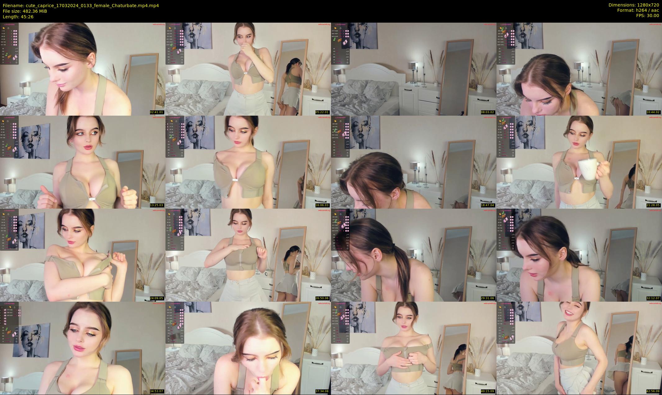 cute_caprice — 46 minute Chaturbate female cam show recording, 720p, Mar 17, 2024