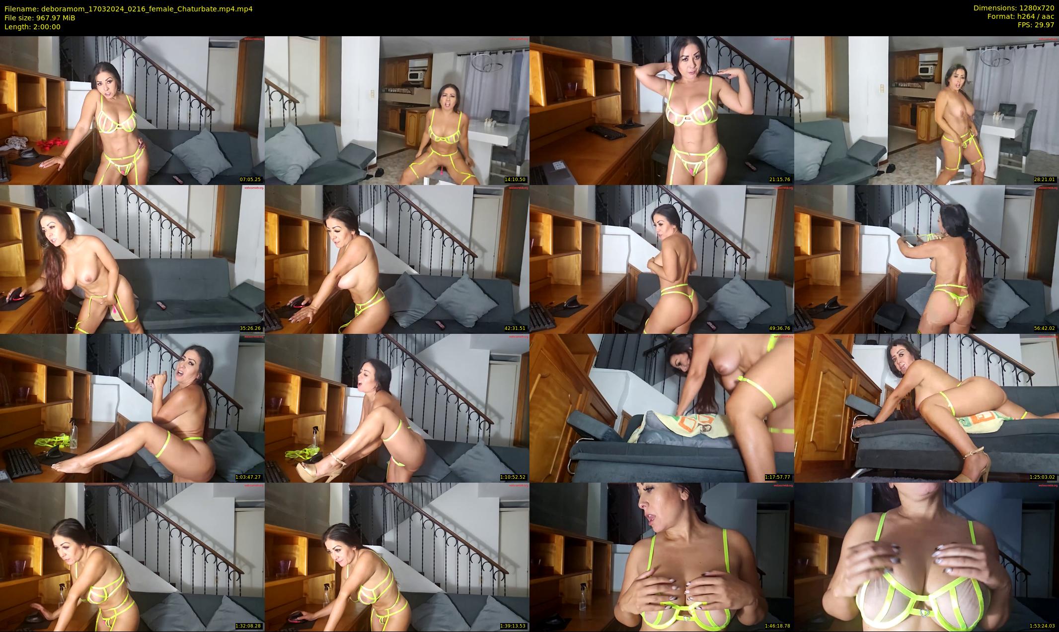 deboramom — 120 minute Chaturbate female cam show recording, 720p, Mar 17, 2024