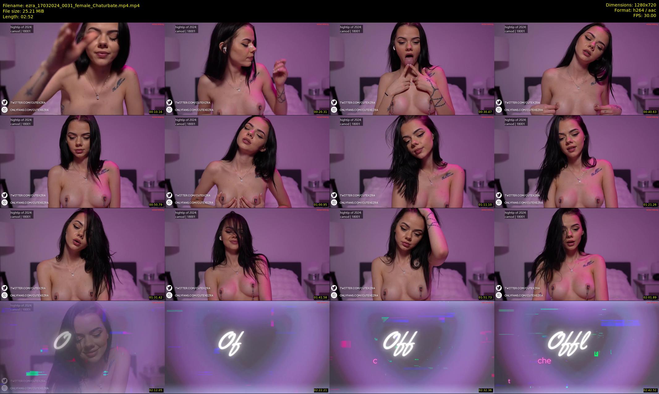 ezra — 3 minute Chaturbate female cam show recording, 720p, Mar 17, 2024