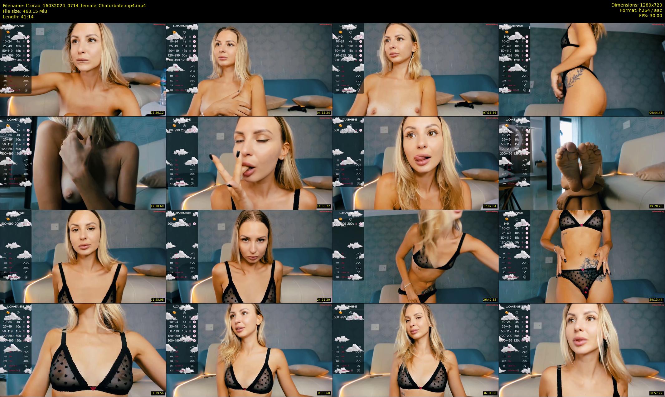 f1oraa — 42 minute Chaturbate female cam show recording, 720p, Mar 16, 2024