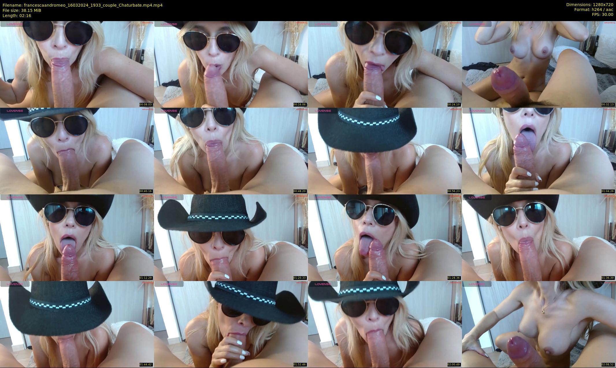 francescaandromeo — 3 minute Chaturbate couple cam show recording, 720p, Mar 16, 2024