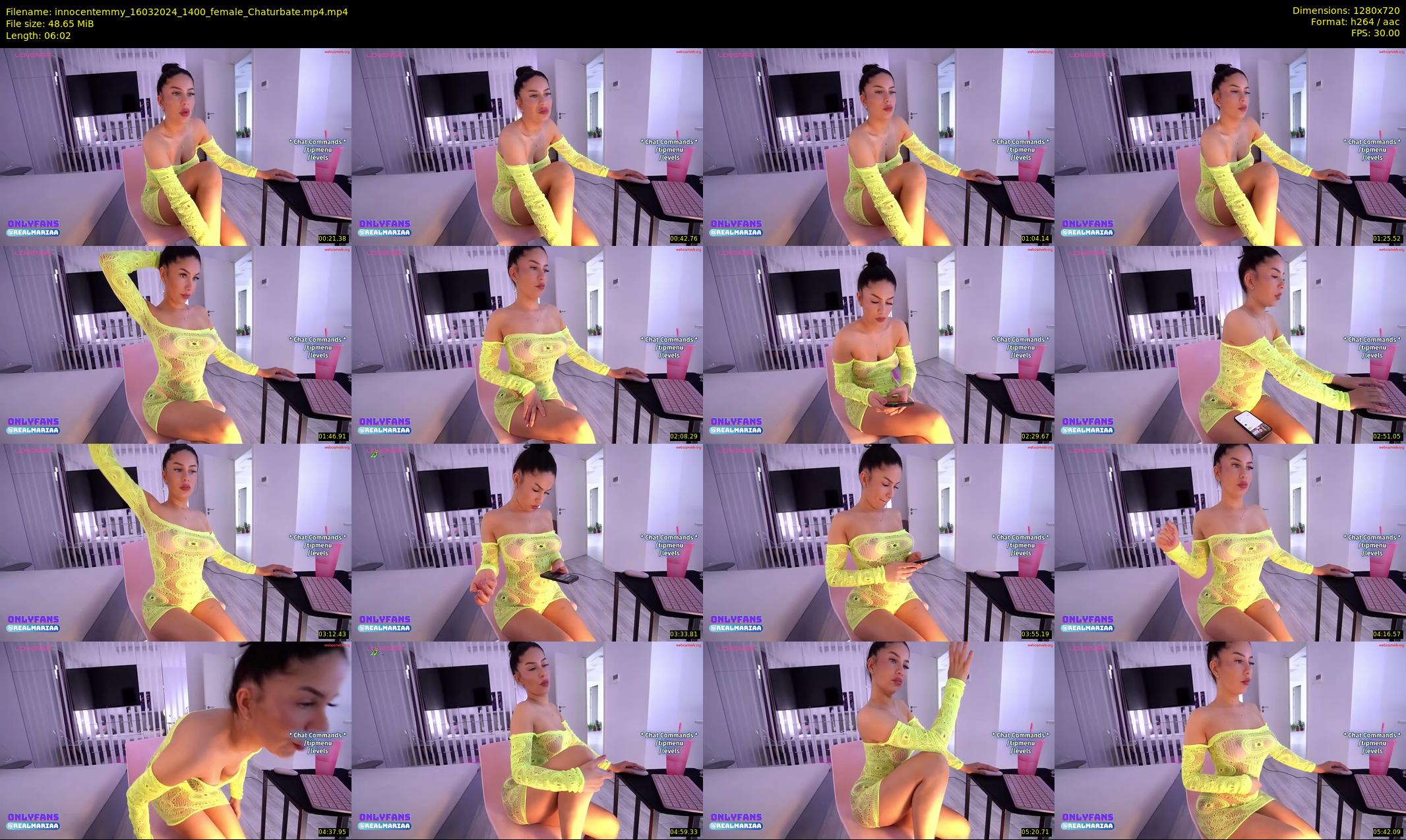 innocentemmy — 7 minute Chaturbate female cam show recording, 720p, Mar 16, 2024