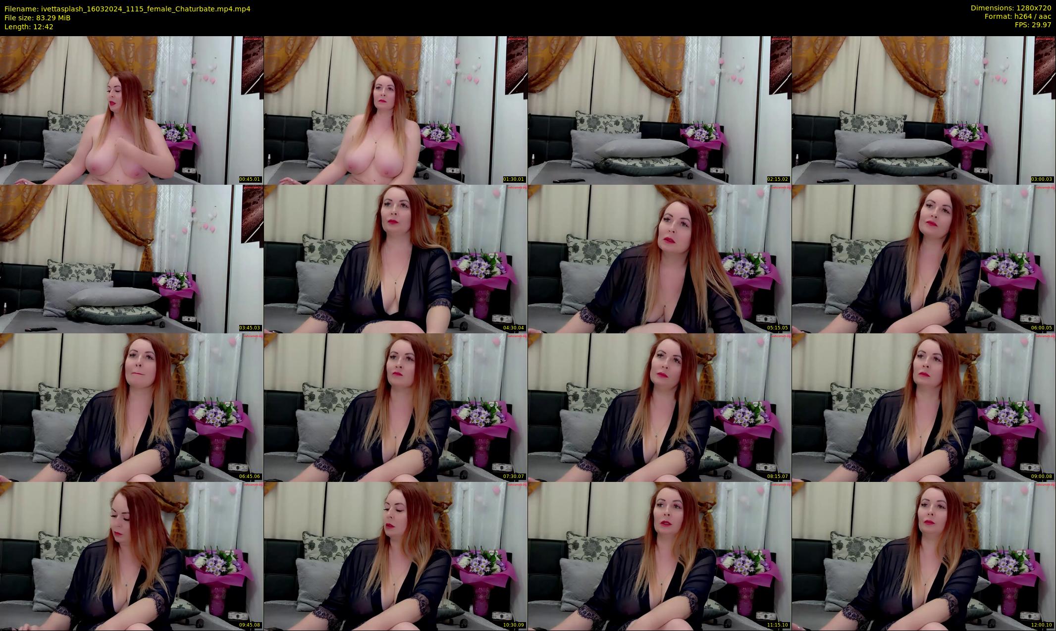 ivettasplash — 13 minute Chaturbate female cam show recording, 720p, Mar 16, 2024