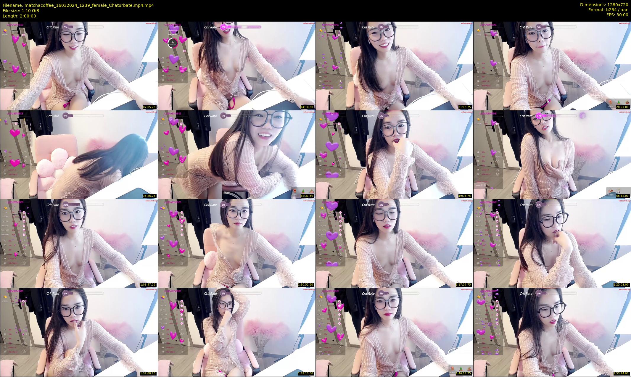 matchacoffee — 120 minute Chaturbate female cam show recording, 720p, Mar 16, 2024