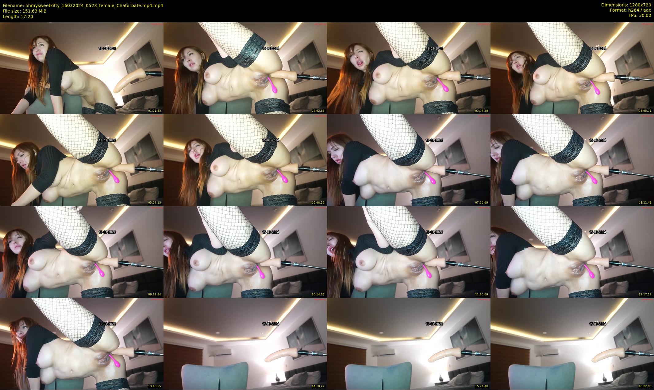 ohmysweetkitty — 18 minute Chaturbate female cam show recording, 720p, Mar 16, 2024