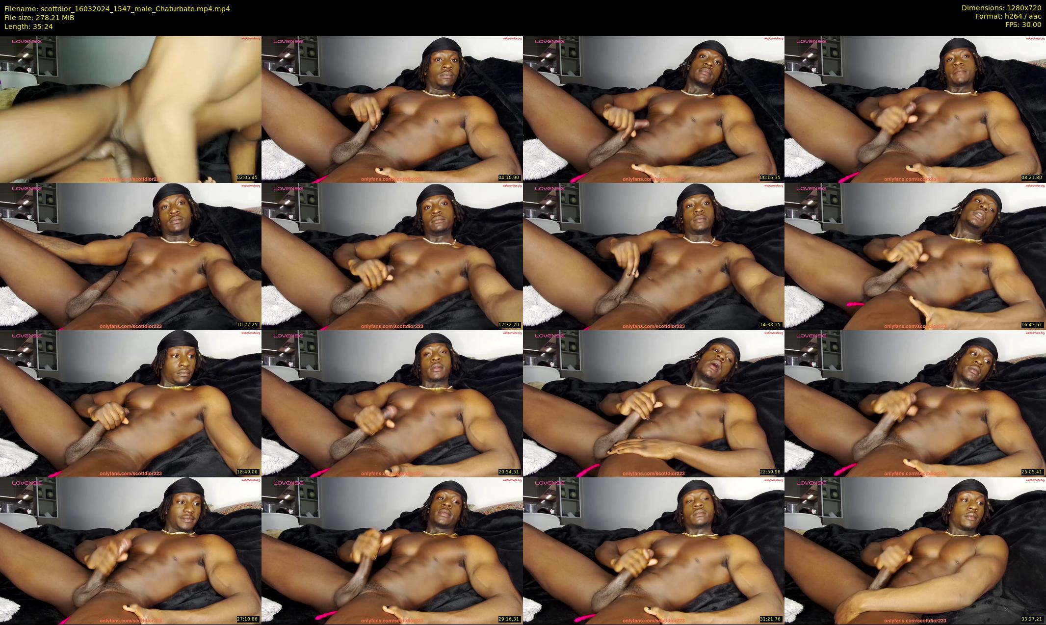 scottdior — 36 minute Chaturbate male cam show recording, 720p, Mar 16, 2024