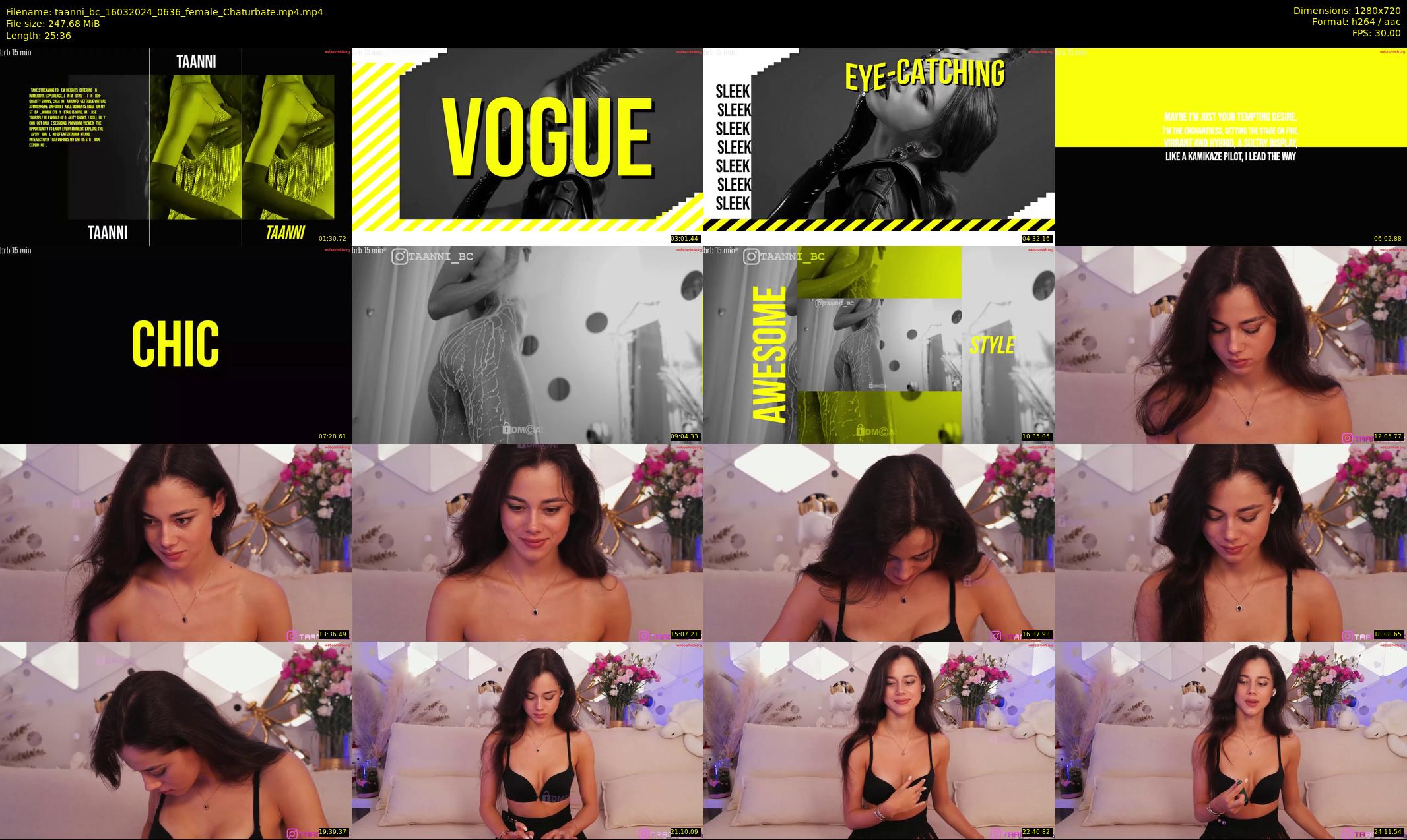 taanni_bc — 26 minute Chaturbate female cam show recording, 720p, Mar 16, 2024