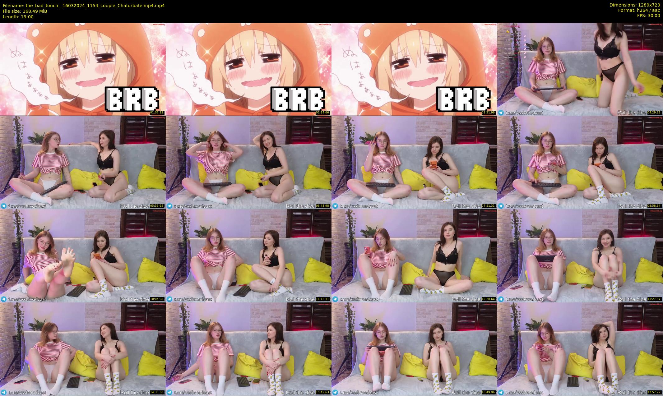 the_bad_touch_ — 19 minute Chaturbate couple cam show recording, 720p, Mar 16, 2024