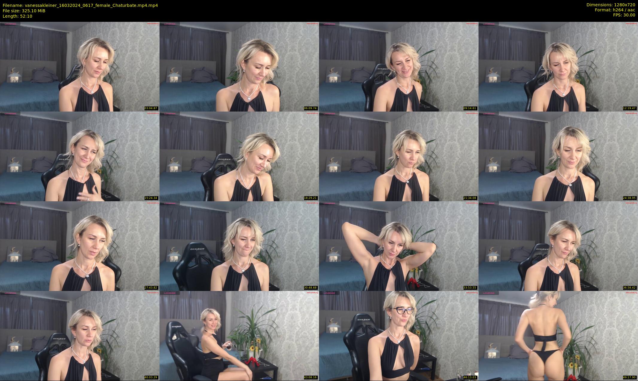 vanessakleiner — 53 minute Chaturbate female cam show recording, 720p, Mar 16, 2024