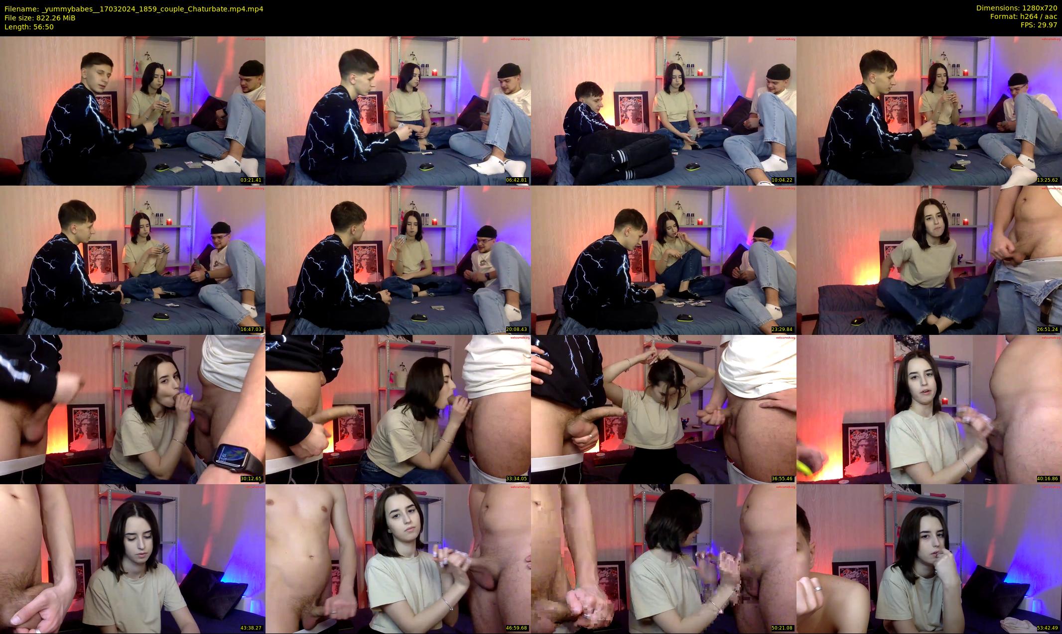 _yummybabes_ — 57 minute Chaturbate couple cam show recording, 720p, Mar 17, 2024