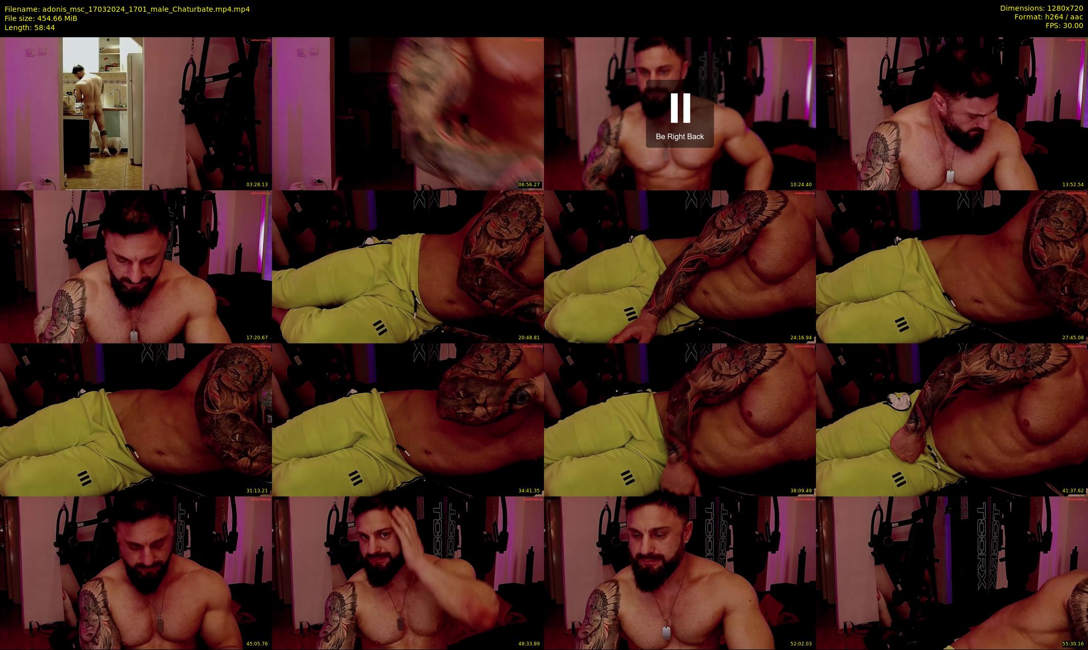 adonis_msc — 59 minute Chaturbate male cam show recording, 720p, Mar 17, 2024