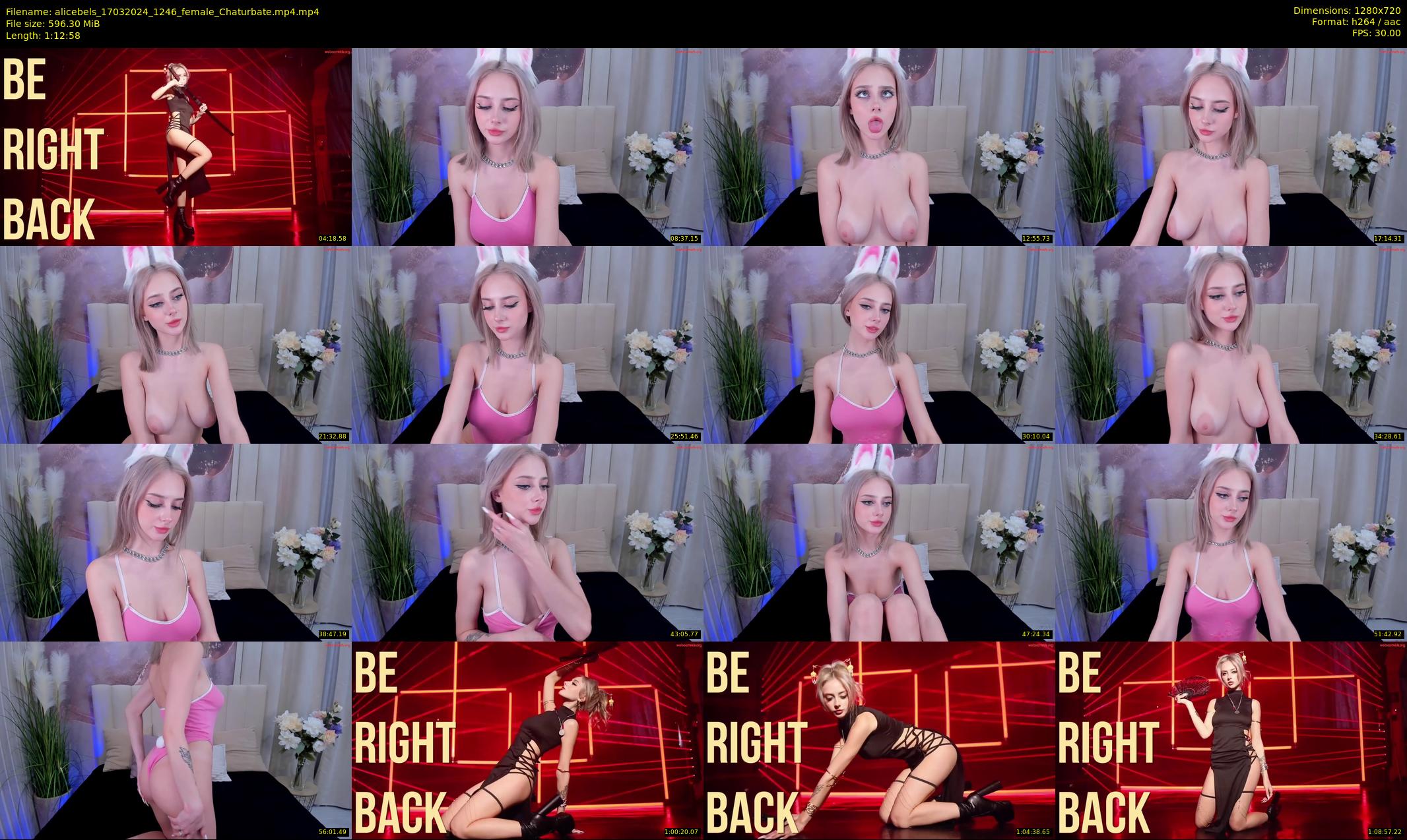 alicebels — 73 minute Chaturbate female cam show recording, 720p, Mar 17, 2024