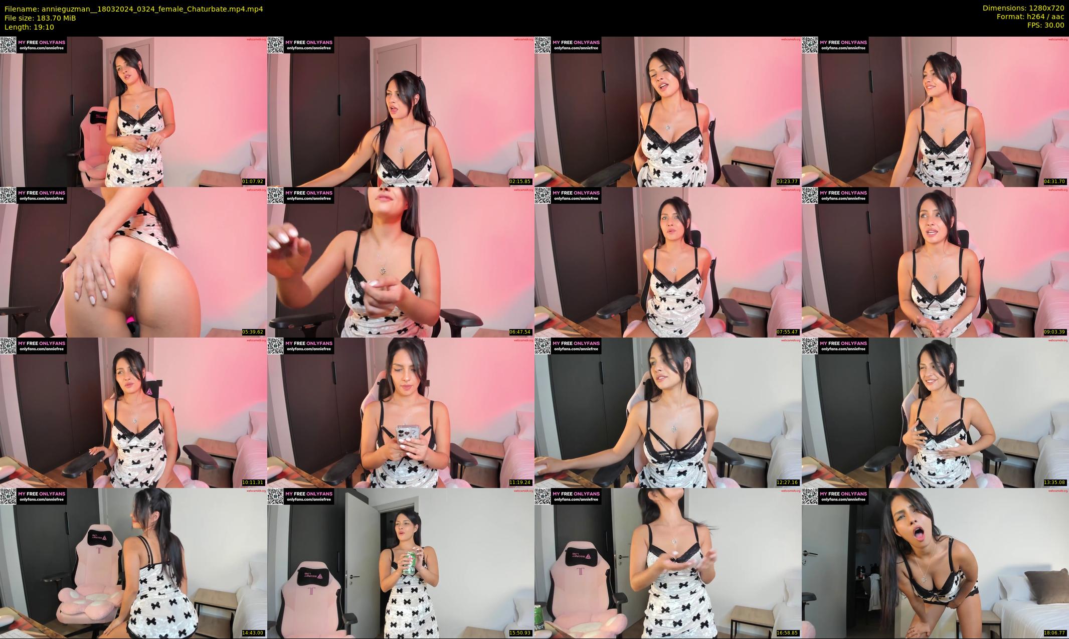 annieguzman_ — 20 minute Chaturbate female cam show recording, 720p, Mar 18, 2024