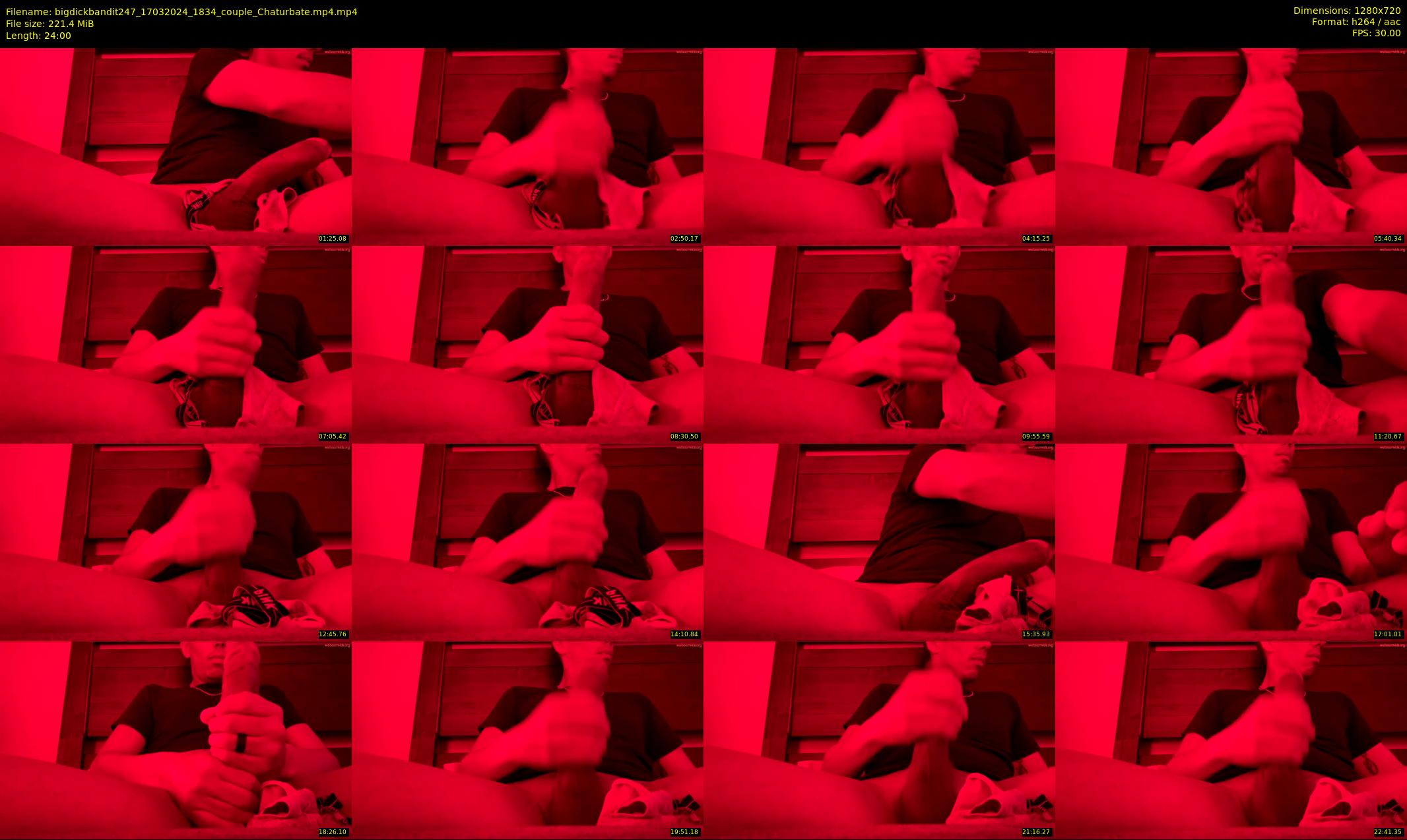 bigdickbandit247 — 24 minute Chaturbate male cam show recording, 720p, Mar 17, 2024