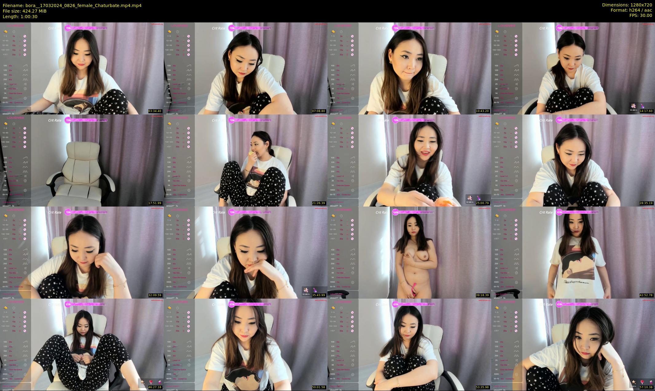 bora_ — 61 minute Chaturbate female cam show recording, 720p, Mar 17, 2024