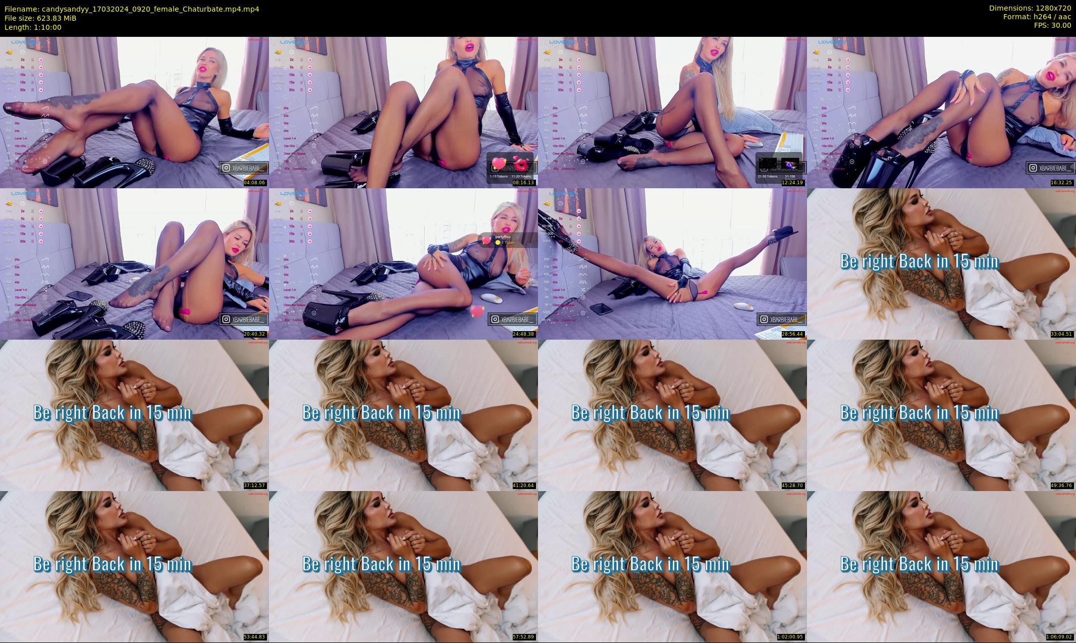candysandyy — 70 minute Chaturbate female cam show recording, 720p, Mar 17, 2024